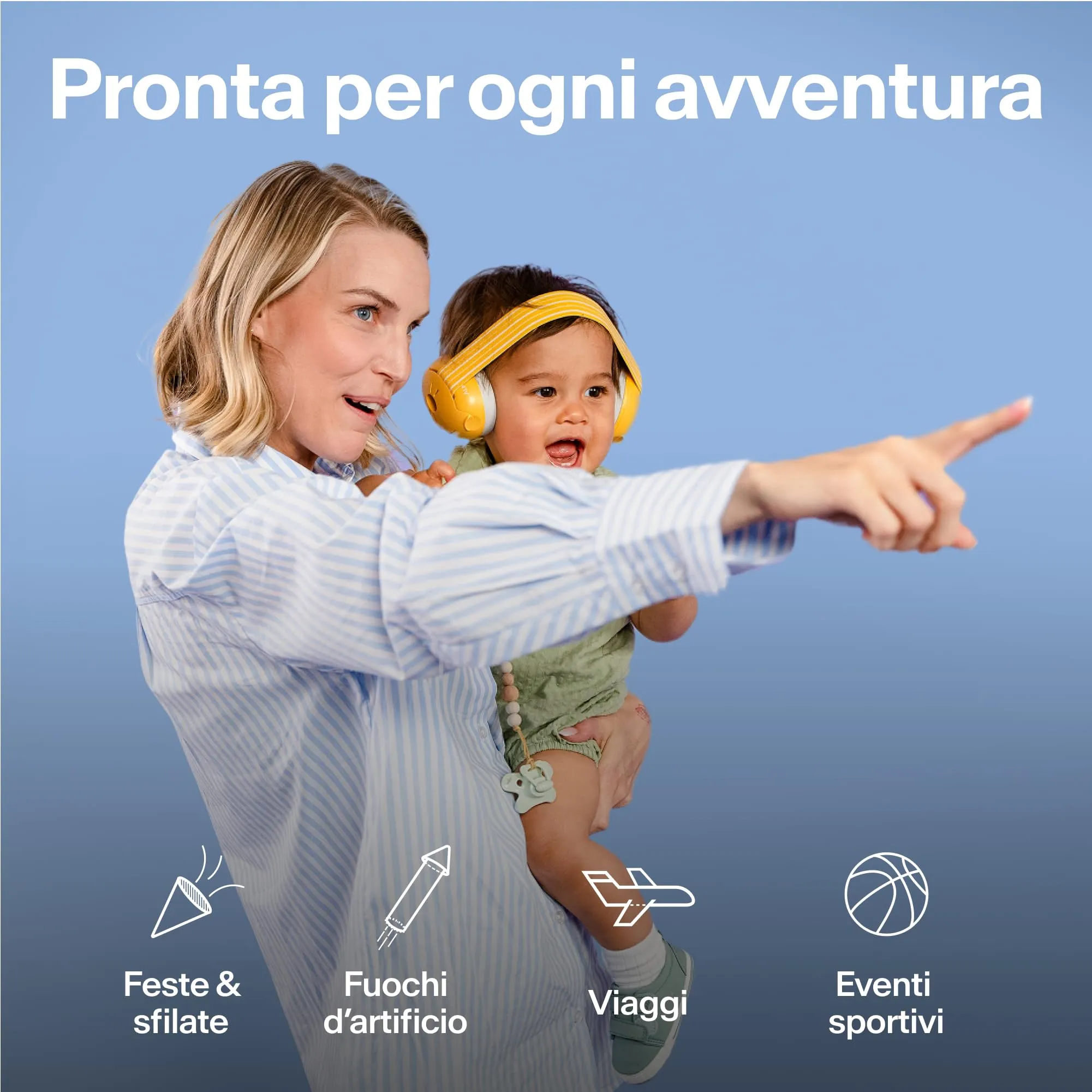 Alpine Muffy Baby Cuffie antirumore per neonati e bambini fino a 36 mesi, Blu - immagine 8