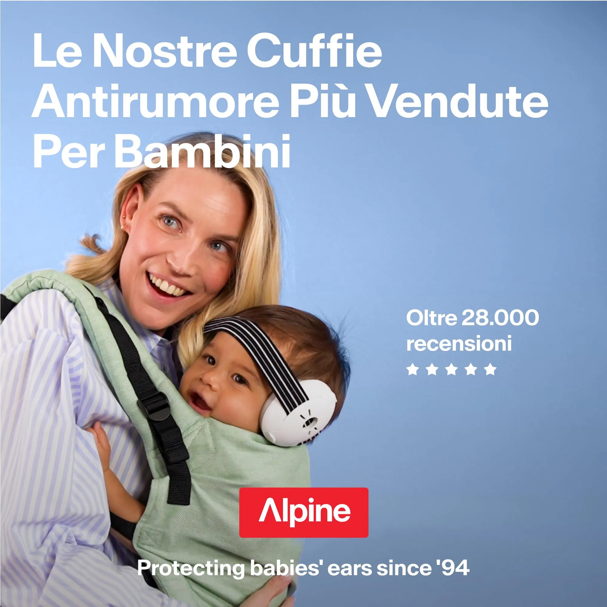 Alpine Muffy Baby Cuffie antirumore per neonati e bambini fino a 36 mesi, Blu - immagine 9