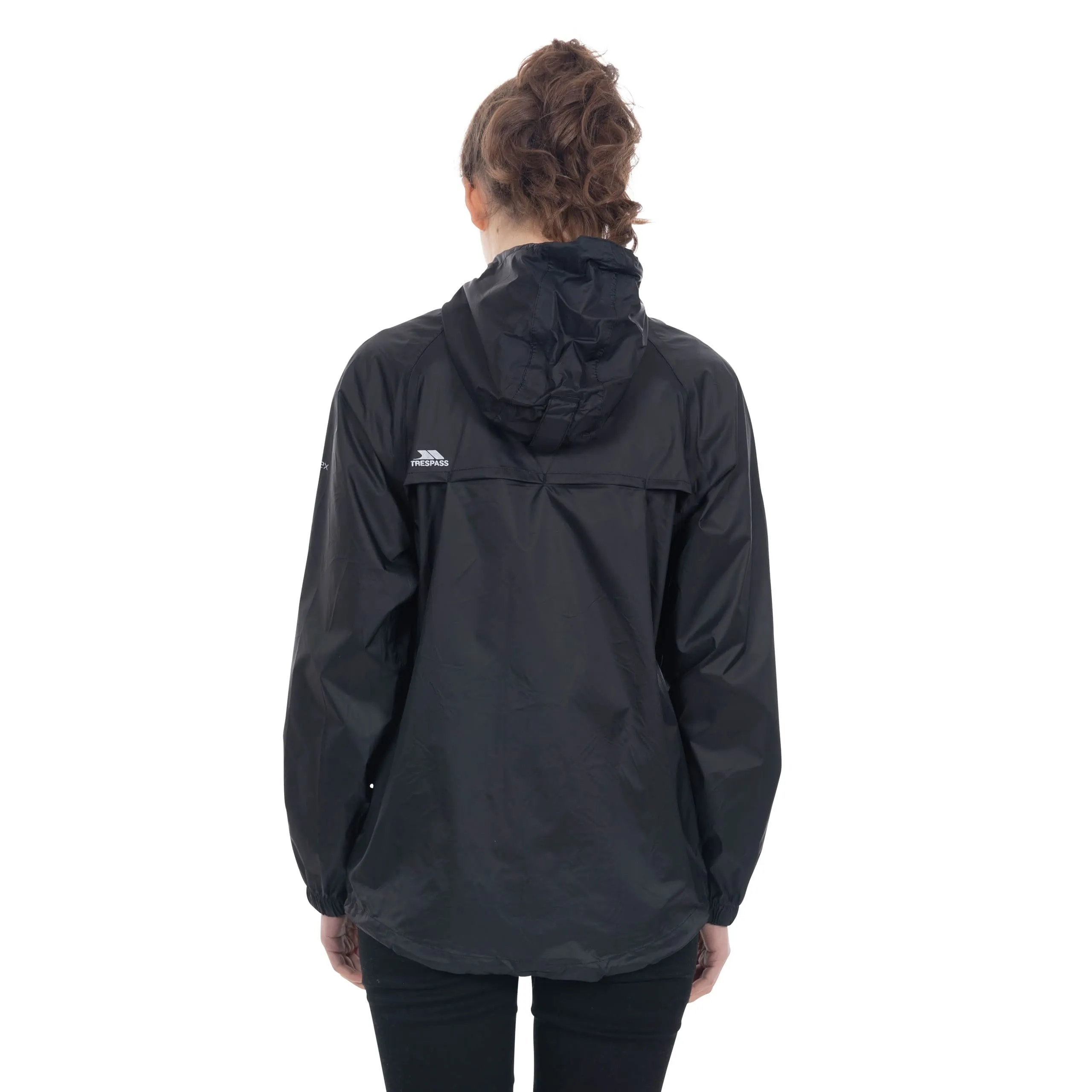 Trespass Qikpac Giacca Impermeabile da Donna - Nero - 3XL - immagine 3