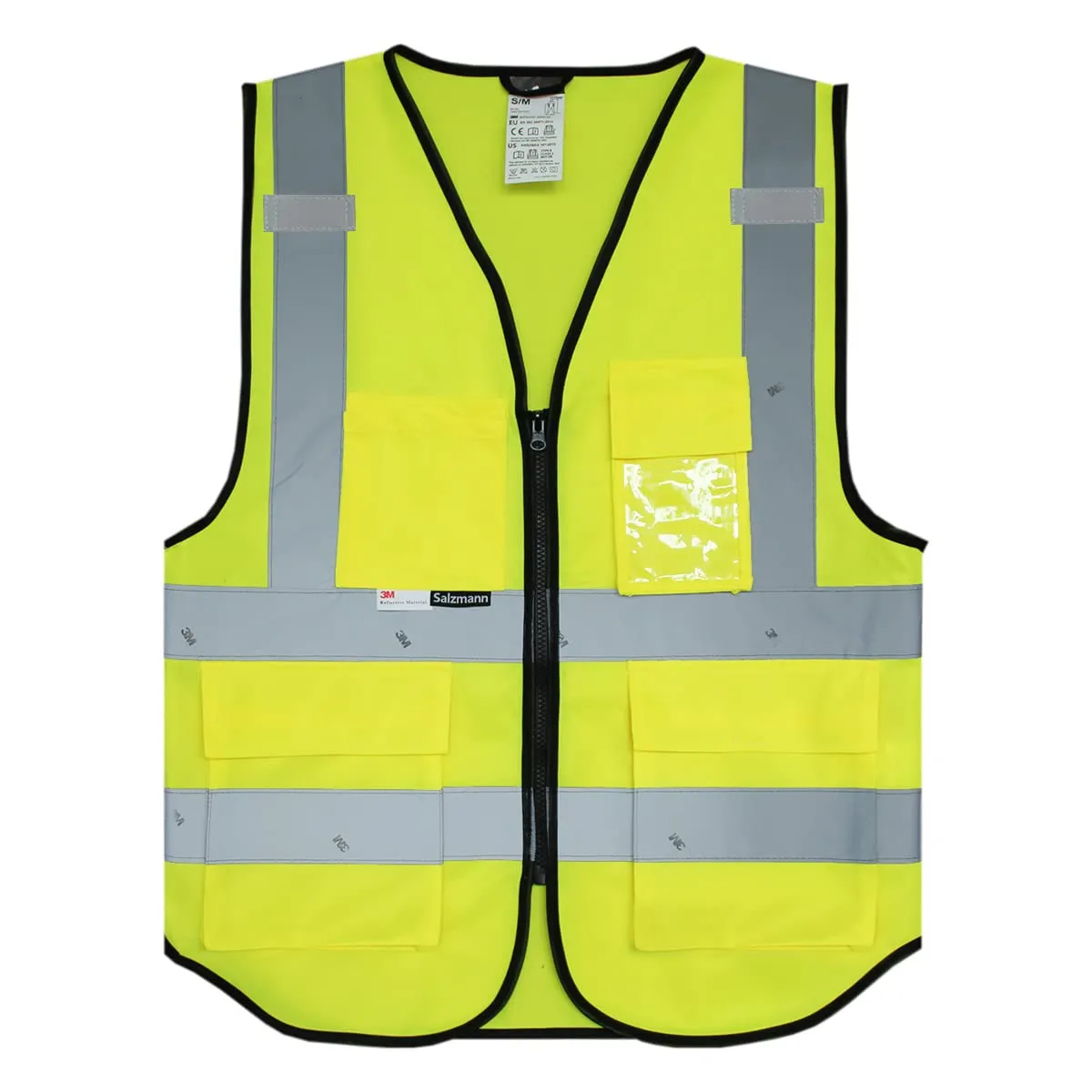 Salzmann Gilet ad Alta Visibilità Riflettente, Giallo Classico, L-XL - immagine 1