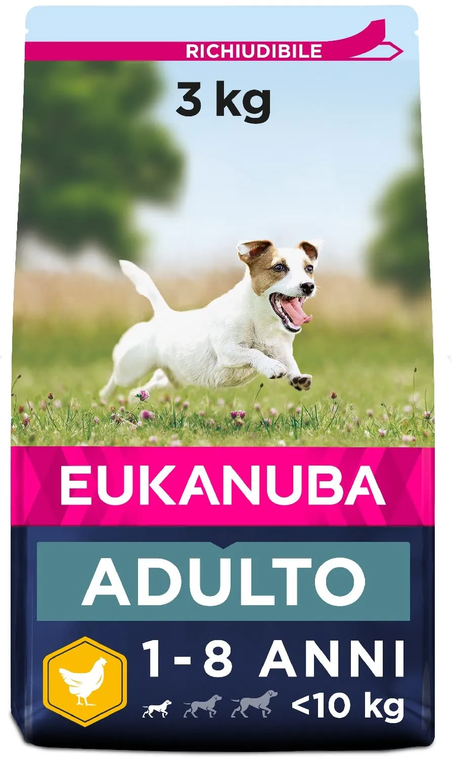 Eukanuba Cibo per cani adulti di piccola taglia al pollo, 3 kg - immagine 1