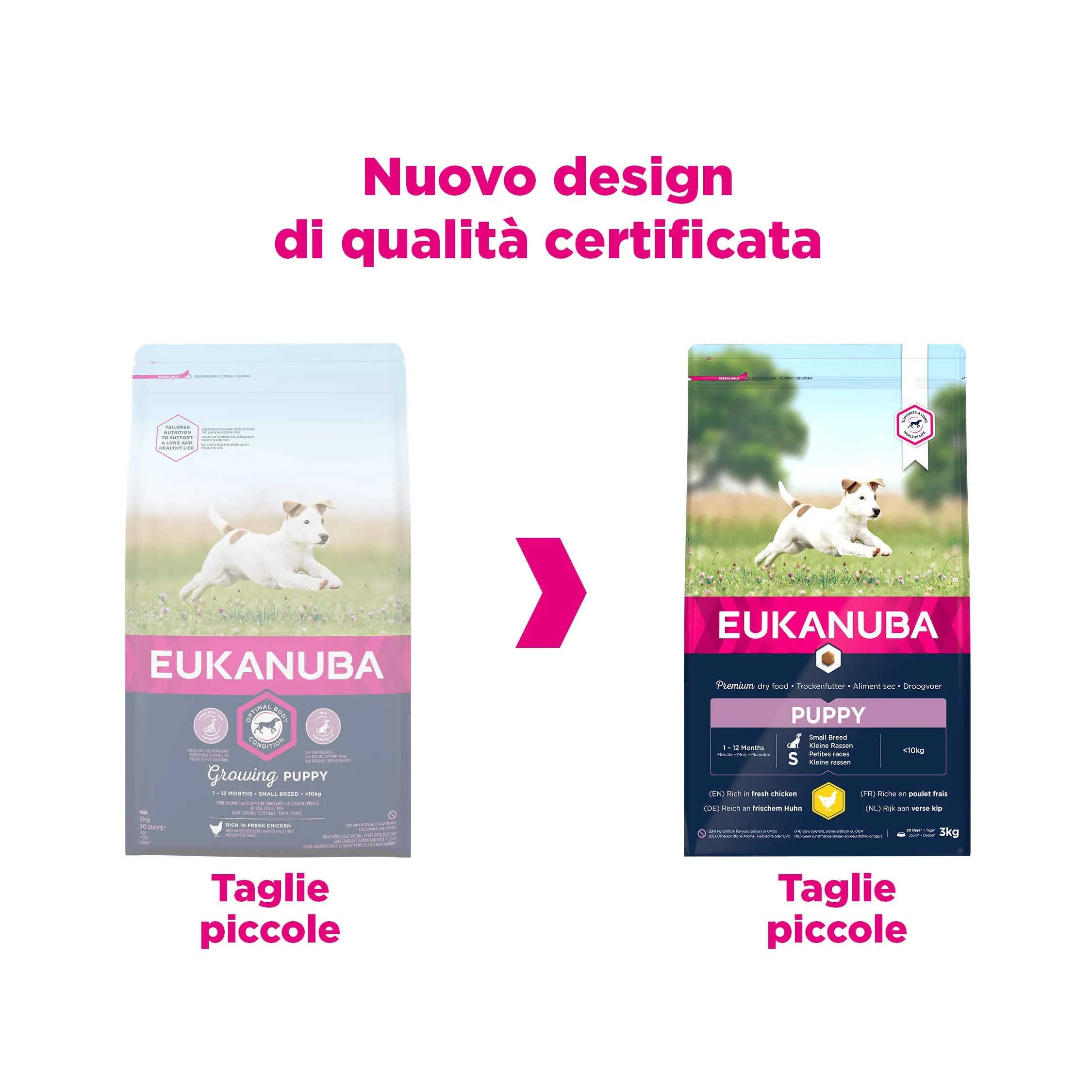 Eukanuba Cibo per cuccioli razze piccole al pollo fresco, 3 kg - immagine 3
