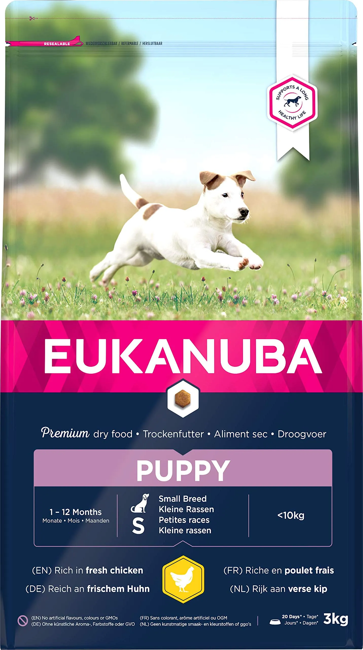 Eukanuba Cibo per cuccioli razze piccole al pollo fresco, 3 kg - immagine 6