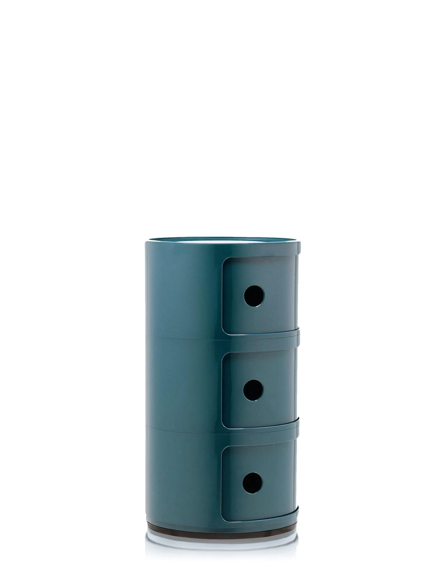 Kartell Componibili Contenitore 3 Elementi, ABS, Blu, 32 x 32 x 58.5 cm - immagine 4
