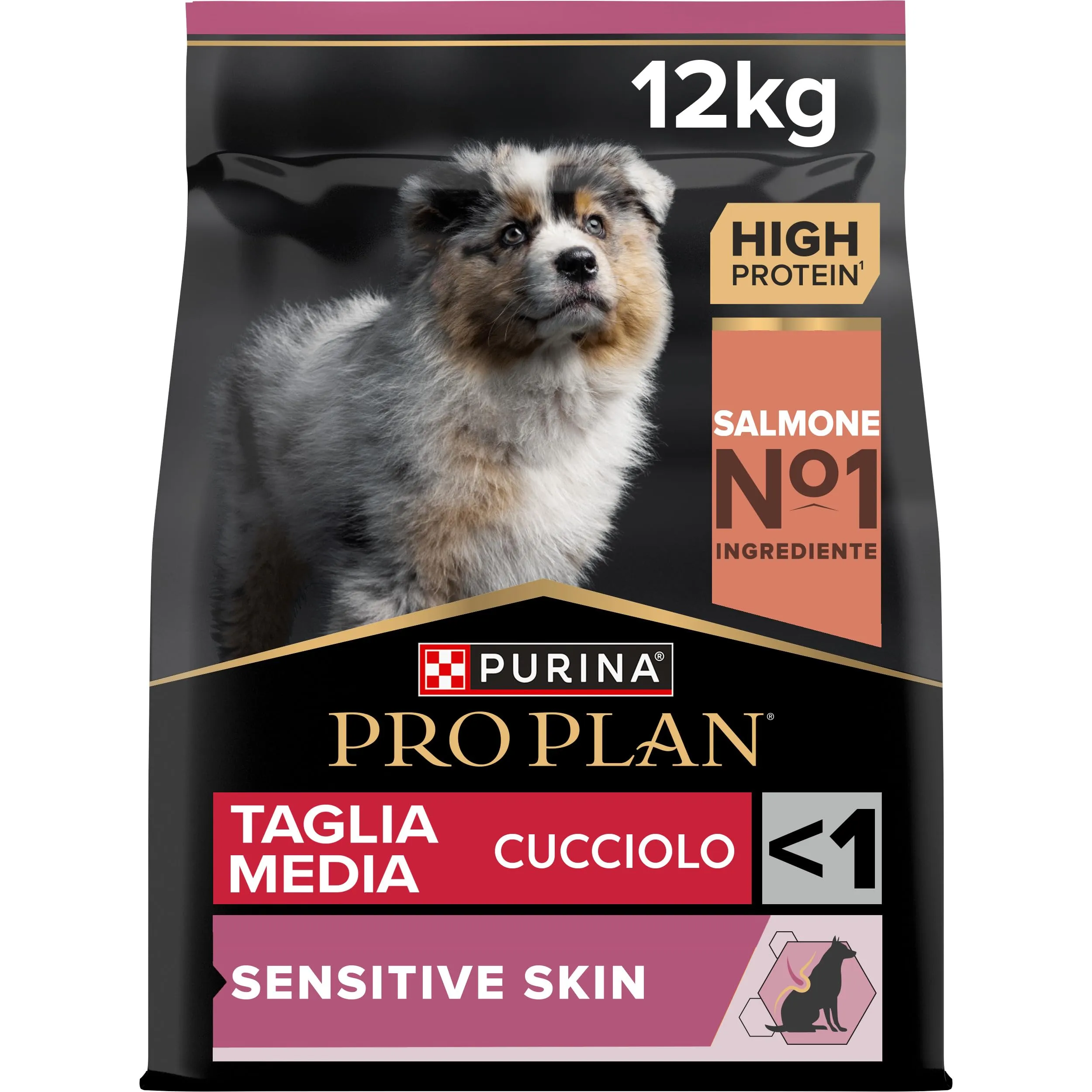 Purina Pro Plan Puppy Medium Sensitive Skin 12 kg - immagine 1