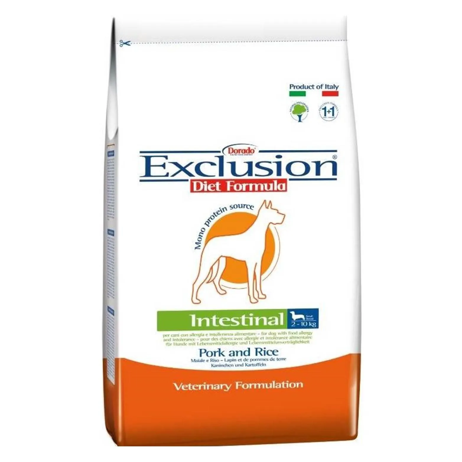 Exclusion Diet Dog Intestinal Medium Large Breed Maiale e Riso 12.5kg - immagine 1