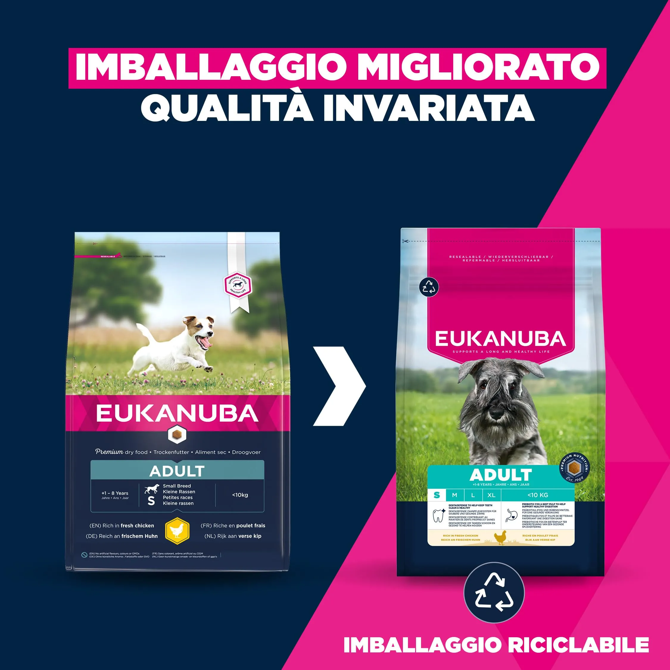 Eukanuba Crocchette per cani adulti taglia piccola con pollo fresco, 15 kg - immagine 2