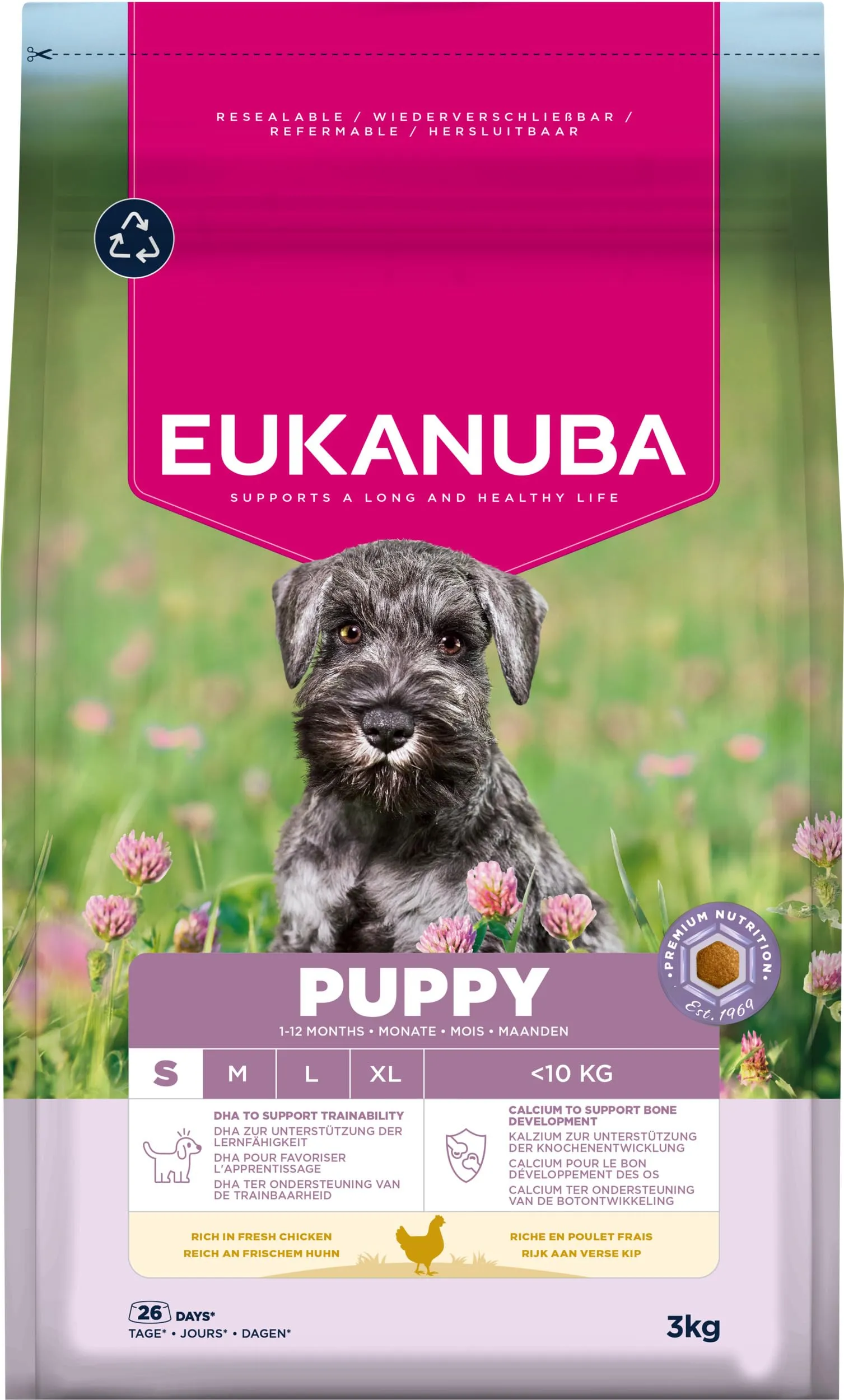 Eukanuba Crocchette per cuccioli taglia piccola con pollo fresco, 3 kg - immagine 11