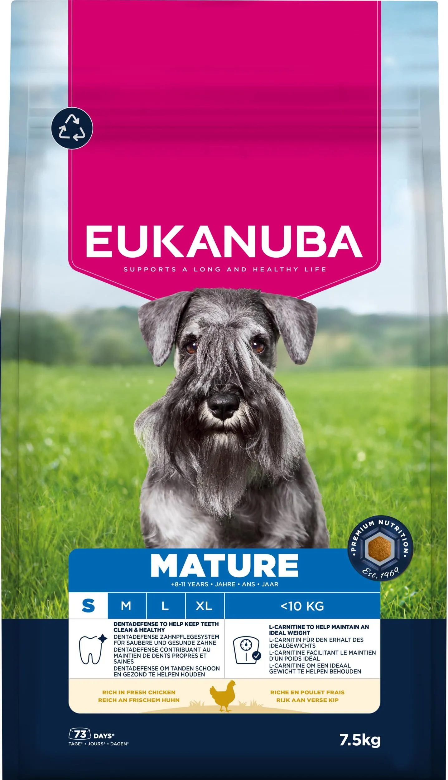 Eukanuba Crocchette per cani maturi taglia piccola con pollo fresco, 7,5 kg - immagine 11