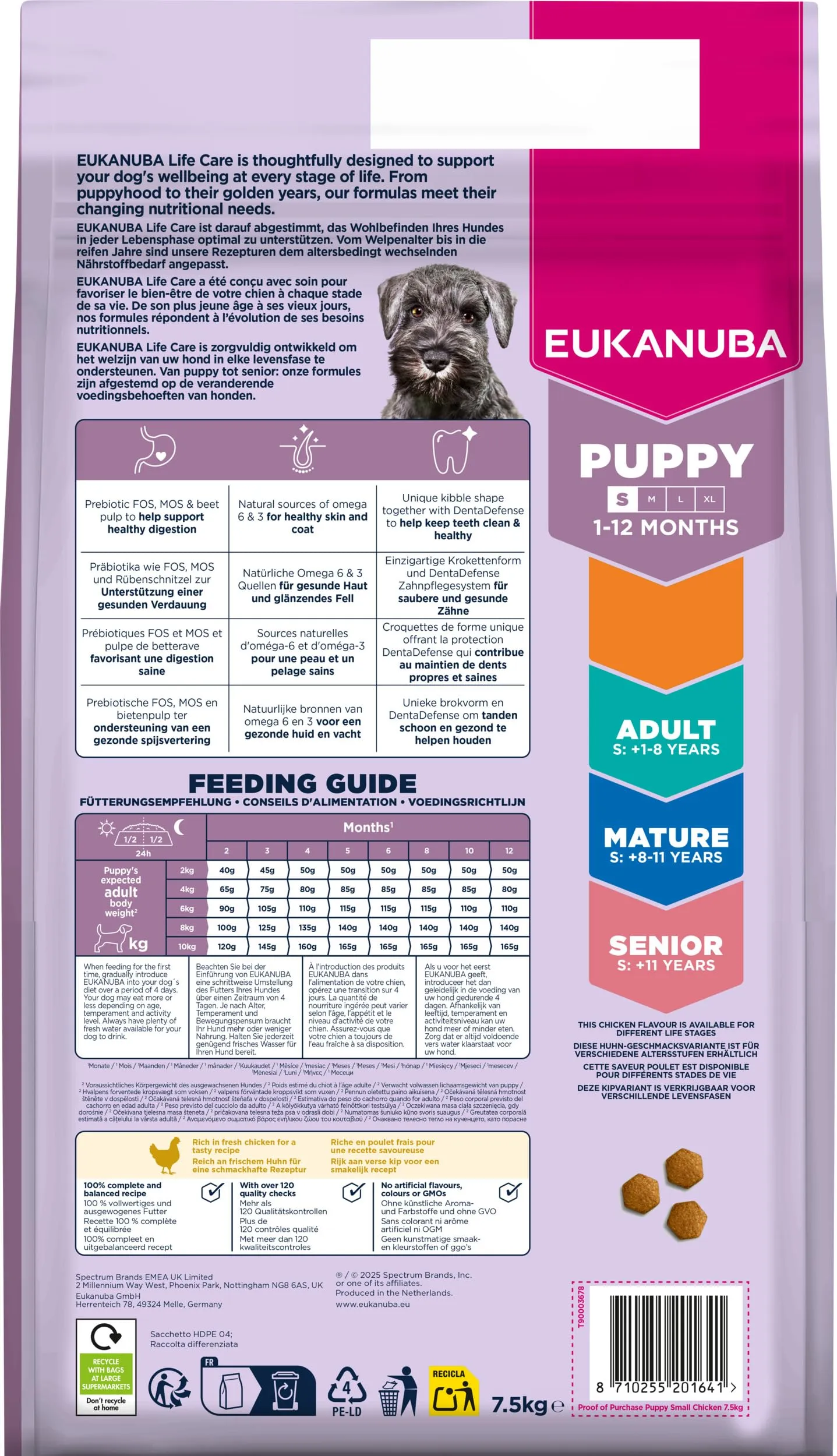 Eukanuba Crocchette per cuccioli taglia piccola con pollo fresco, 7,5 kg - immagine 12