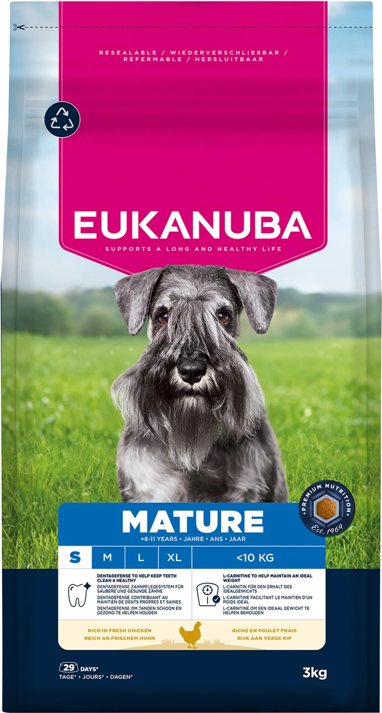 Eukanuba Crocchette per cani maturi taglia piccola con pollo fresco, 3 kg - immagine 11
