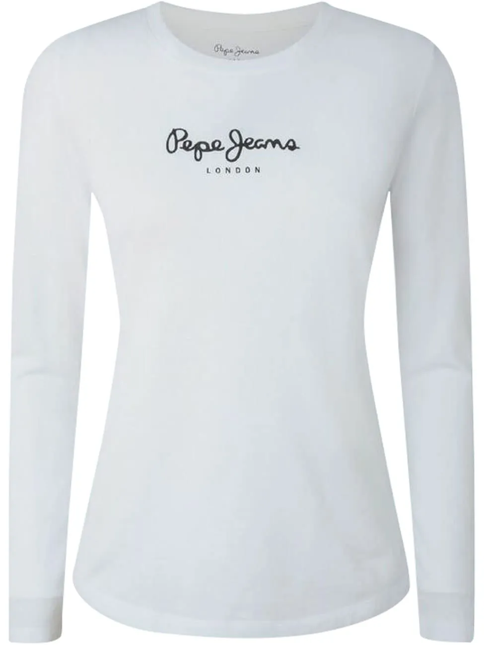 Pepe Jeans London New Virginia Long Sleeve Women's Slim Fit T-Shirt - White - immagine 1