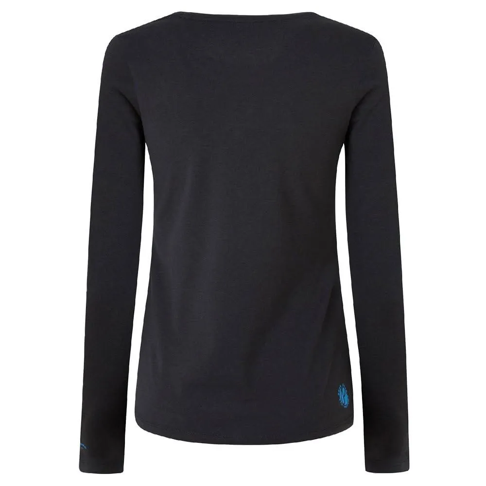 Pepe Jeans New Virginia Maglietta Donna Slim Fit Maniche Lunghe, Nera, M - immagine 5