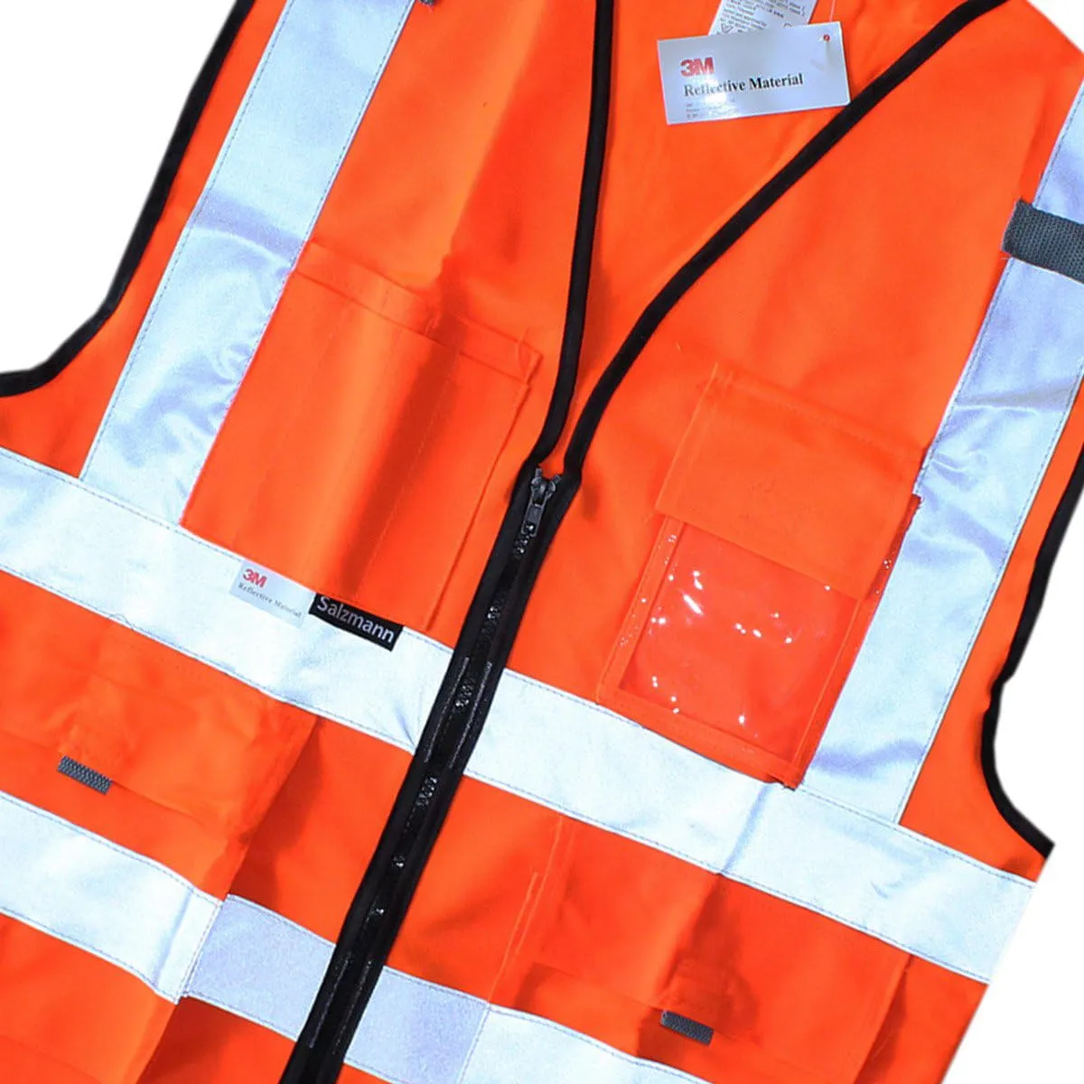 Salzmann Gilet ad alta visibilità riflettente, Arancione Classico, S-M - immagine 2