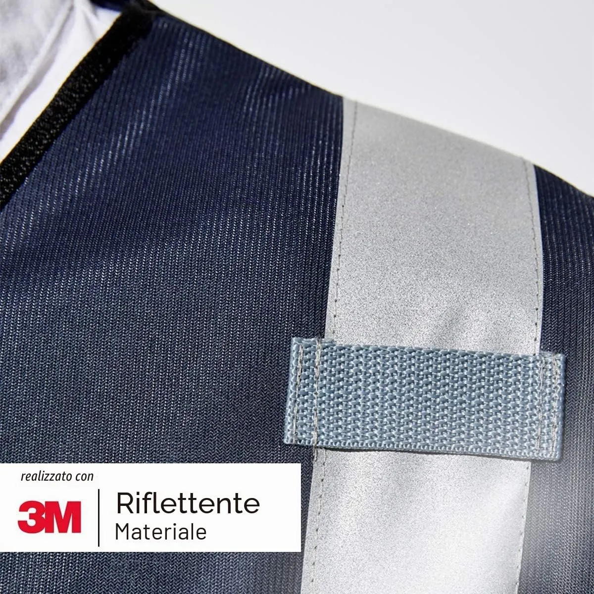 Salzmann Gilet ad alta visibilità riflettente, Blu Navy, S-M - immagine 3
