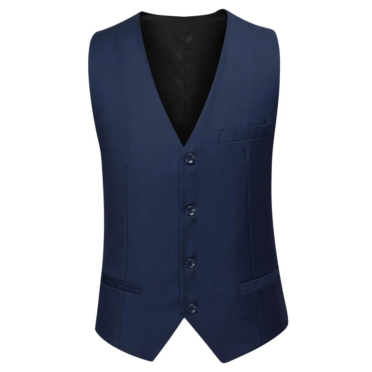 YOUTHUP Abito Uomo 3 Pezzi Slim Fit Blazer Panciotto Pantaloni - immagine 2