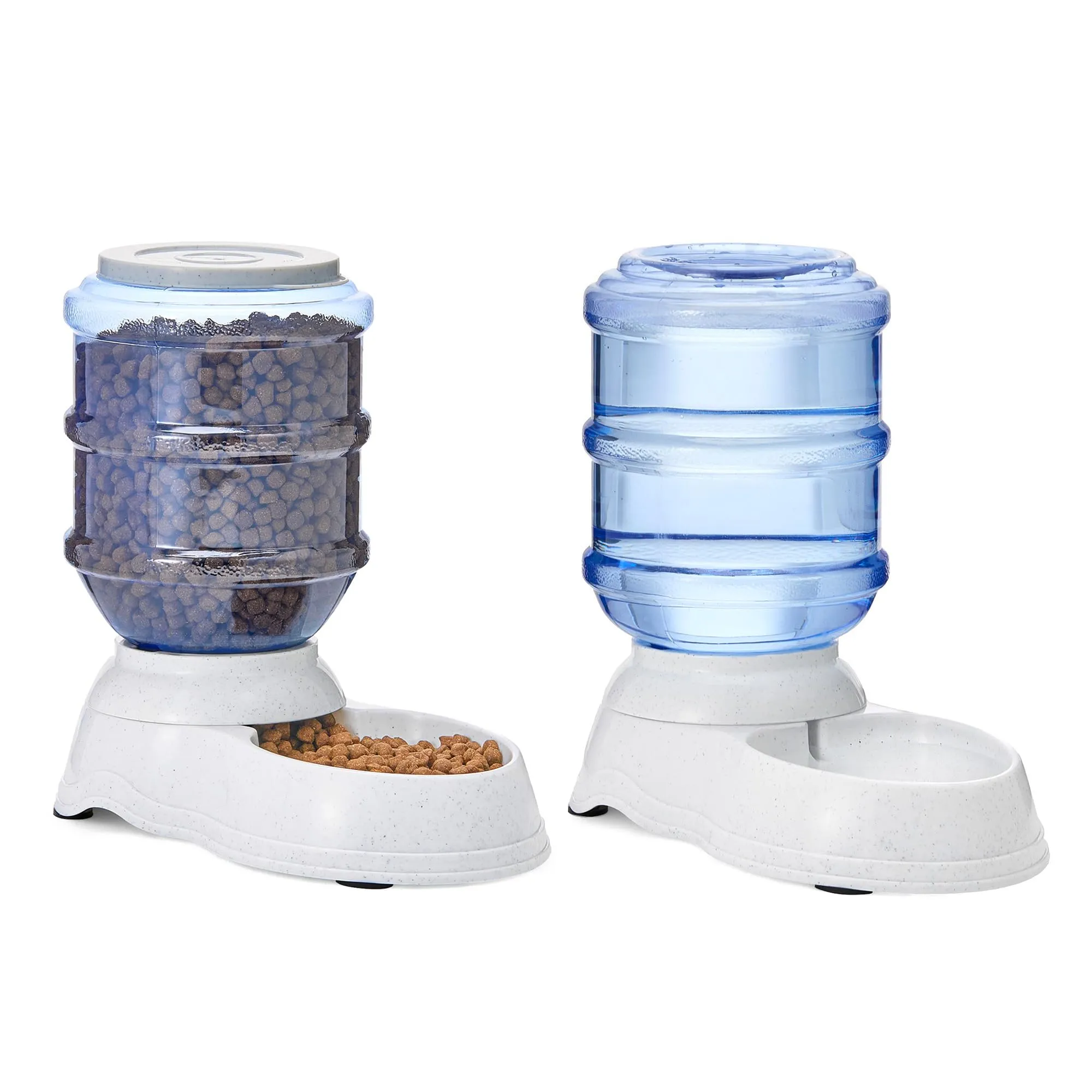 Amazon Basics Dosatore di Cibo (5,44 kg) e Acqua (9,46 l) per Animali Domestici, Misura Grande - immagine 1