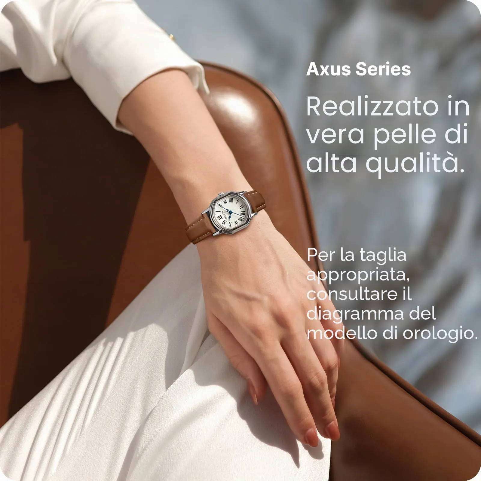 Fullmosa Cinturino per Orologio 18mm in Pelle a Sgancio Rapido, Marrone - immagine 3