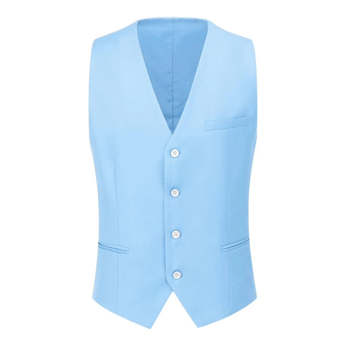 YOUTHUP Abito Uomo 3 Pezzi Slim Fit Blazer Panciotto Pantaloni - immagine 2