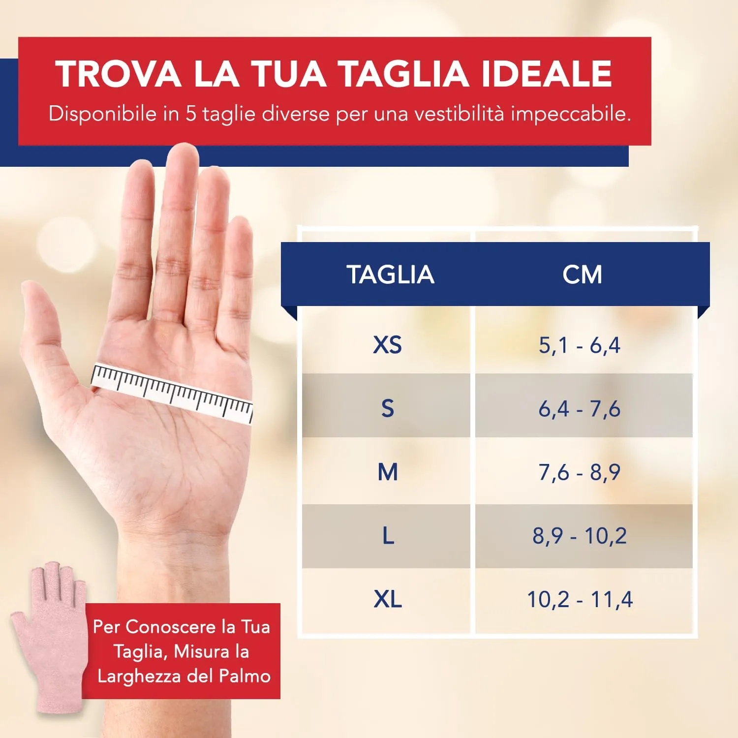 Dr. Arthritis Guanti per compressione da artrite, XS-XL, Rose - immagine 3