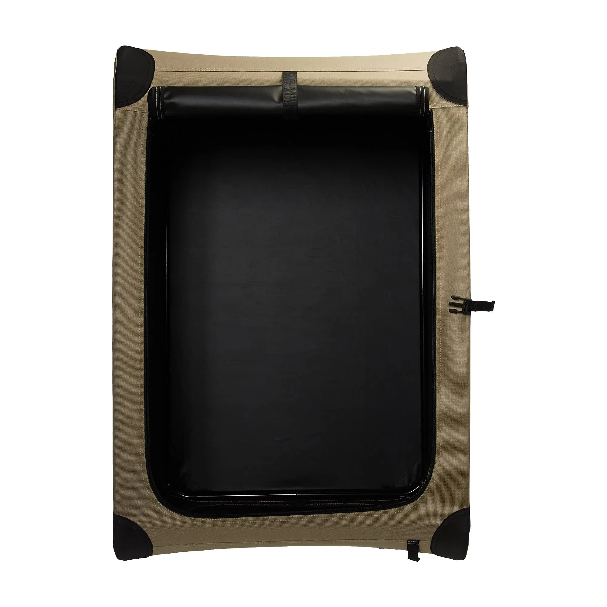 Amazon Basics Trasportino Portatile e Pieghevole a 2 Porte per Cani e Gatti, Tan, 91 x 61 x 61 cm - immagine 3