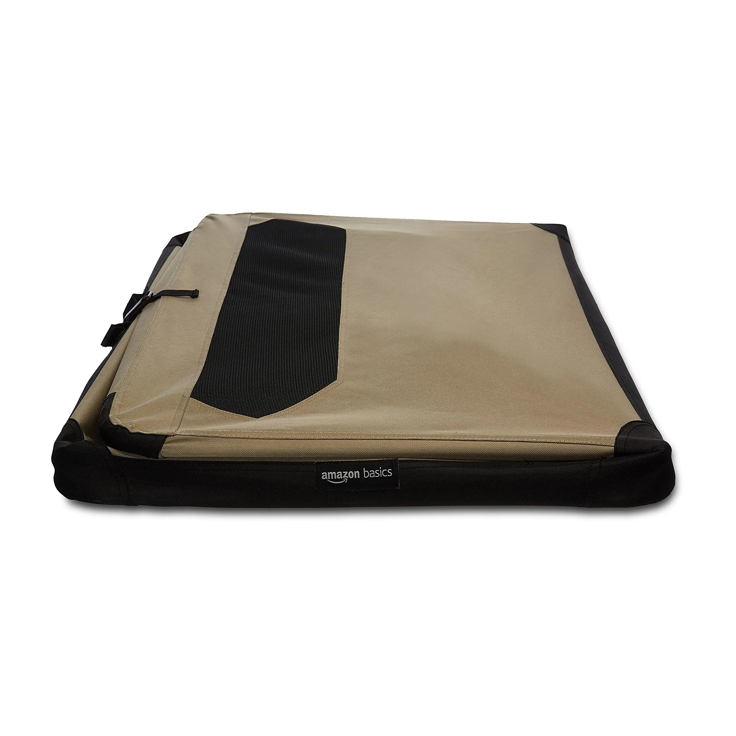 Amazon Basics Trasportino Portatile e Pieghevole a 2 Porte per Cani e Gatti, Tan, 91 x 61 x 61 cm - immagine 4