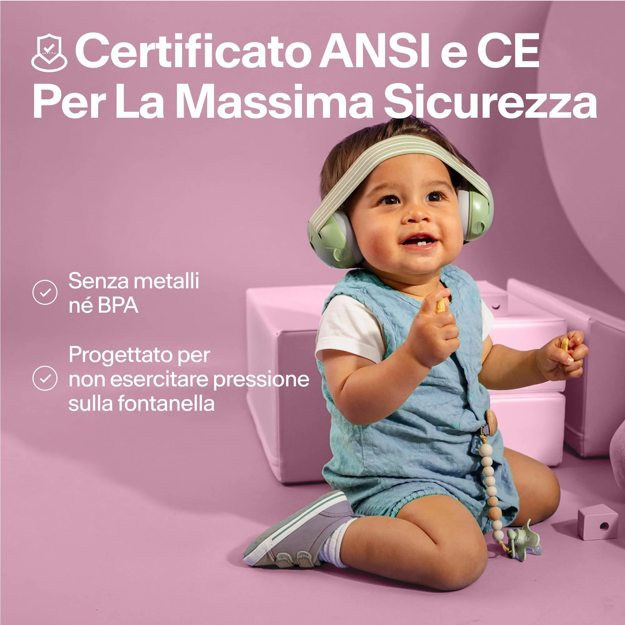 Alpine Muffy Baby Cuffie antirumore per neonati e bambini fino a 36 mesi, Rosa - immagine 5