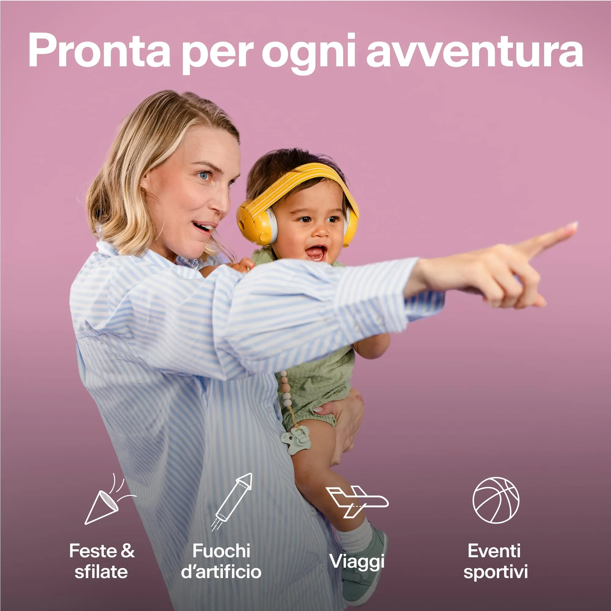 Alpine Muffy Baby Cuffie antirumore per neonati e bambini fino a 36 mesi, Rosa - immagine 8