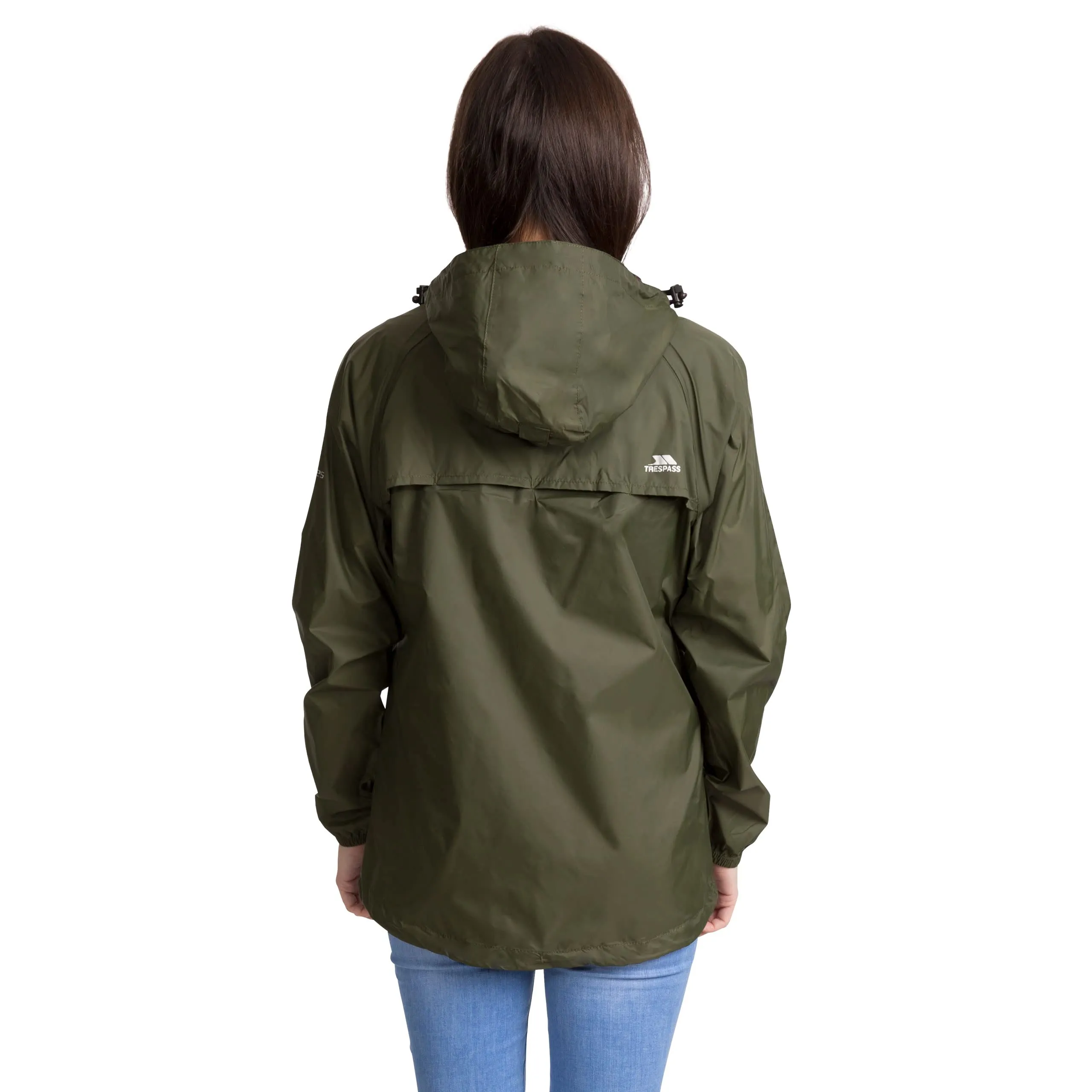Trespass Qikpac Giacca Impermeabile da Donna - Muschio - L - immagine 2