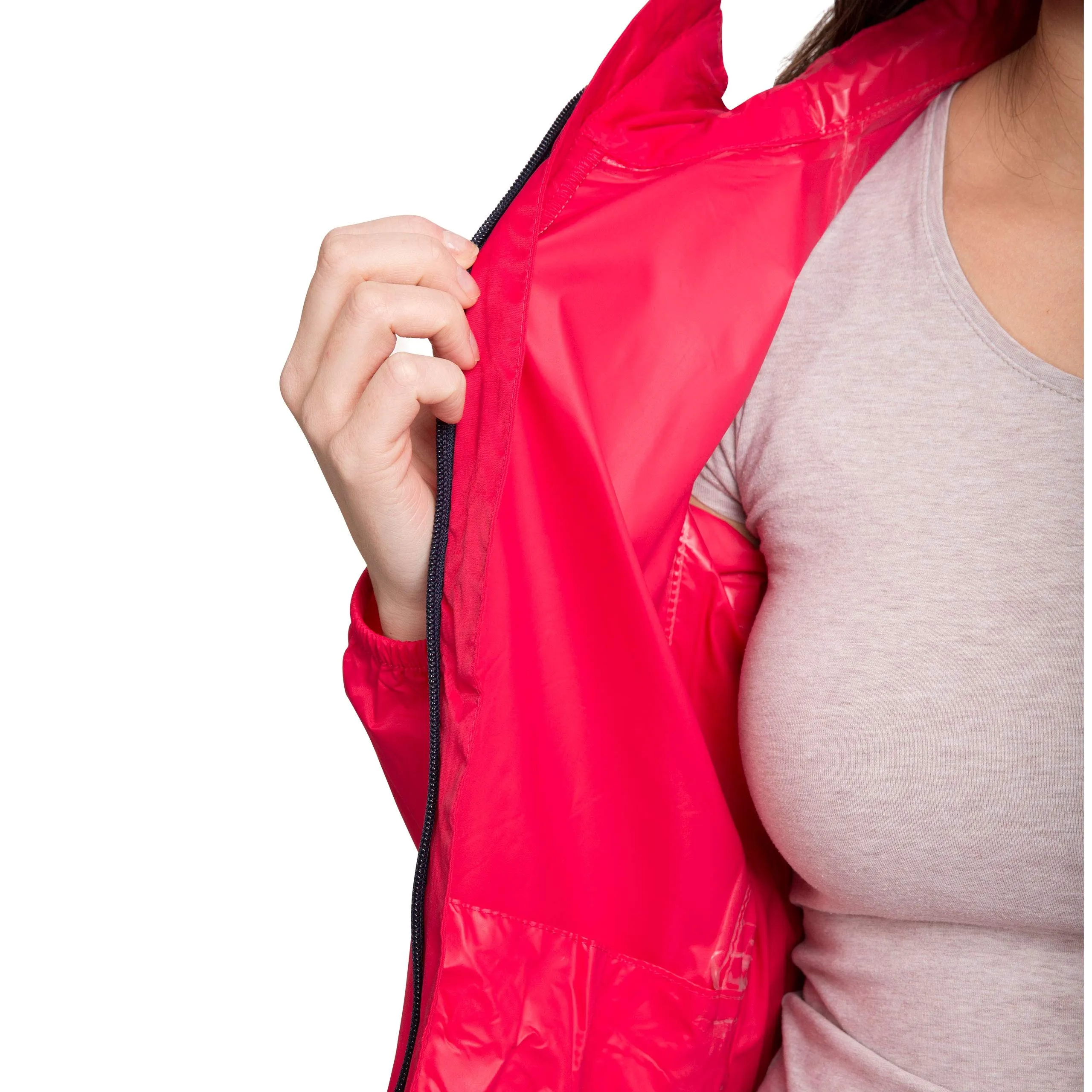 Trespass Qikpac Giacca Impermeabile da Donna - Lampone - L - immagine 9