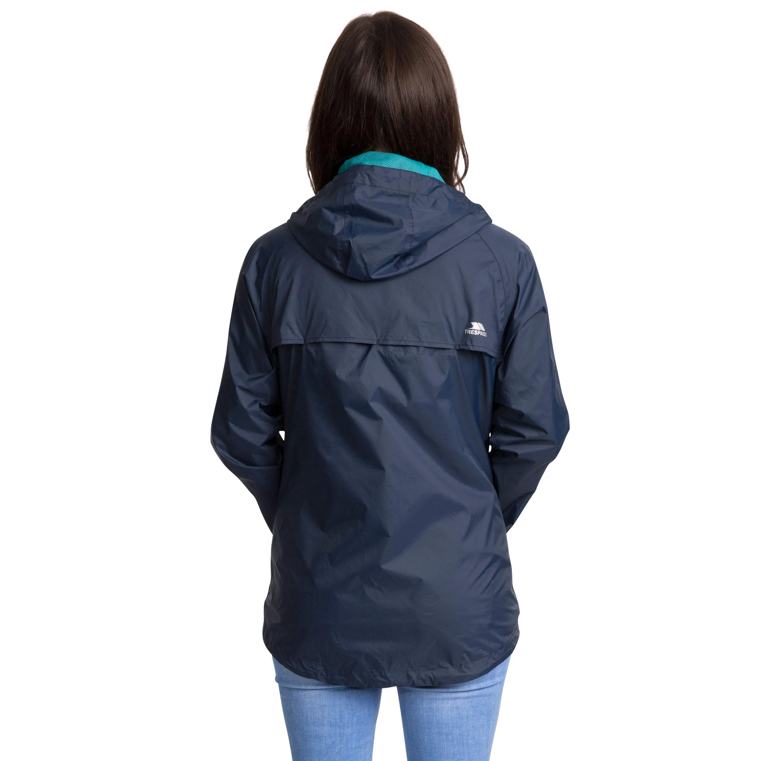 Trespass Qikpac Giacca Impermeabile da Donna - Marina Militare, XXS - immagine 4