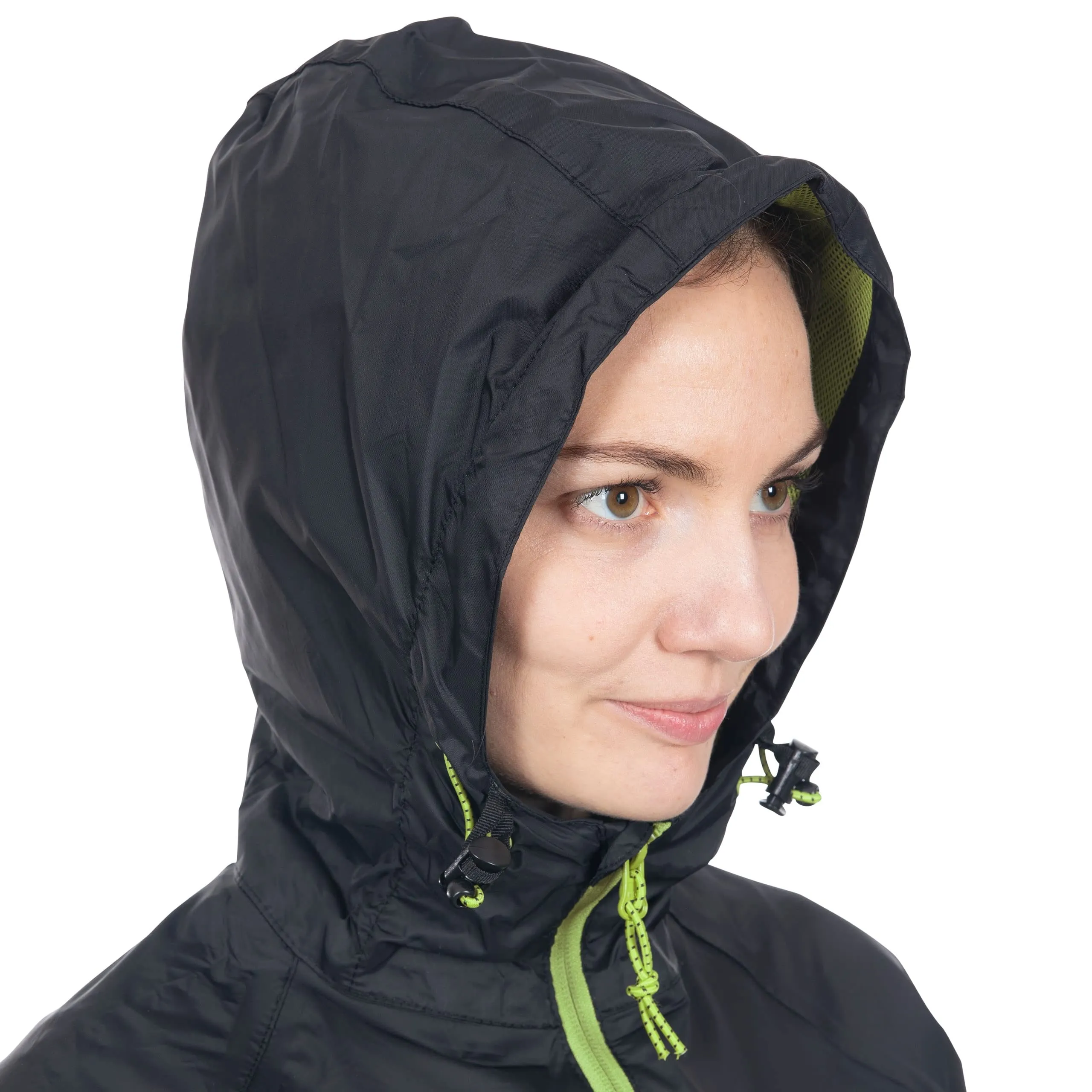 Trespass Qikpac Giacca Impermeabile da Donna - Nero - XXS - immagine 7