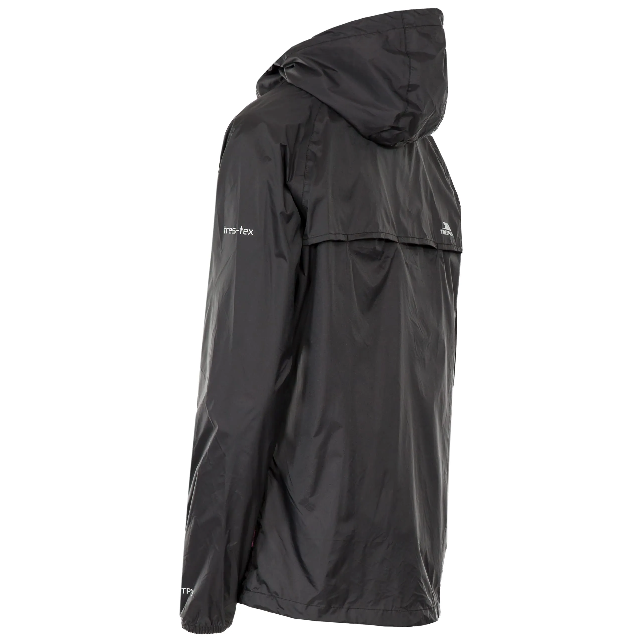 Trespass Qikpac Giacca Impermeabile da Donna - Rosa/Nero - M - immagine 3