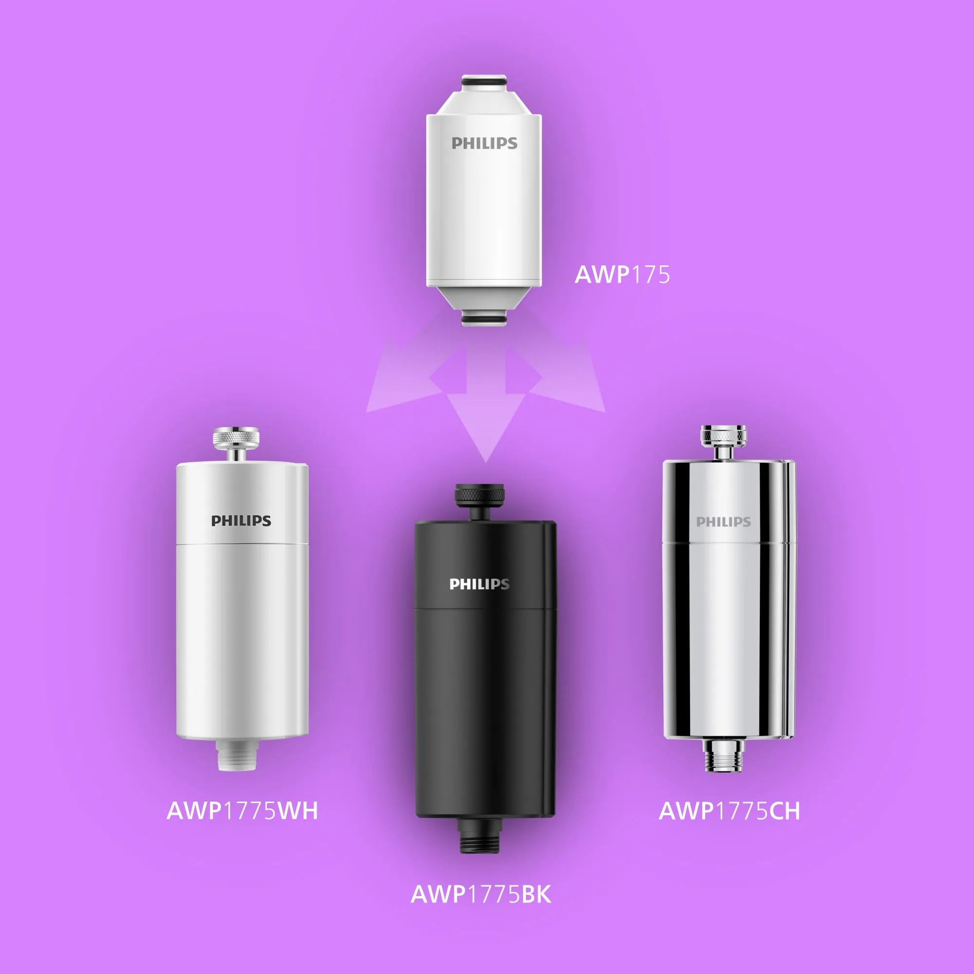 Philips Filtro Doccia In-Line AWP175, Cromo, Filtrazione 50.000L - immagine 4