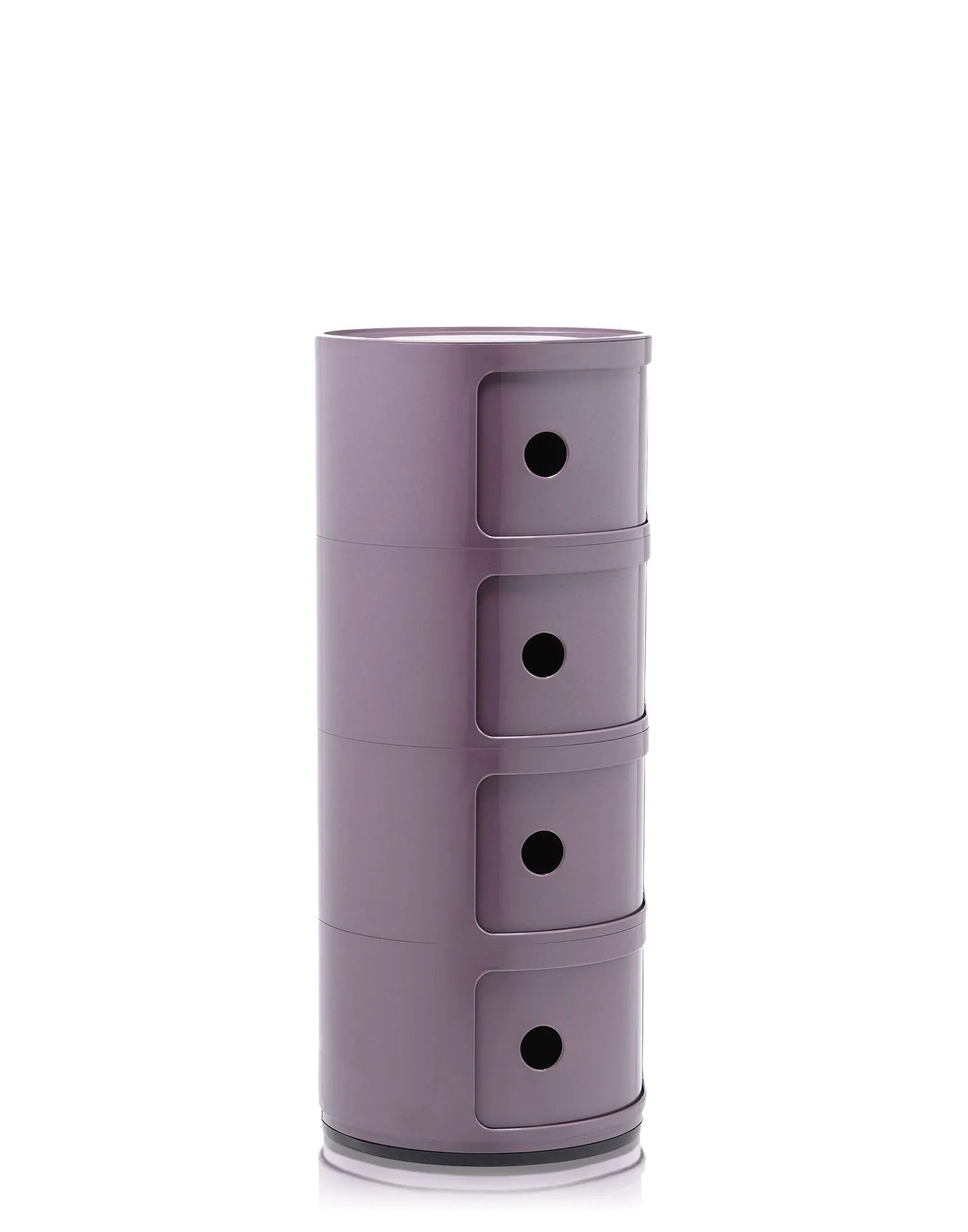 Kartell Componibili Contenitore 4 Elementi, Base Tonda, ABS, Viola, 32 x 32 x 77 cm - immagine 5