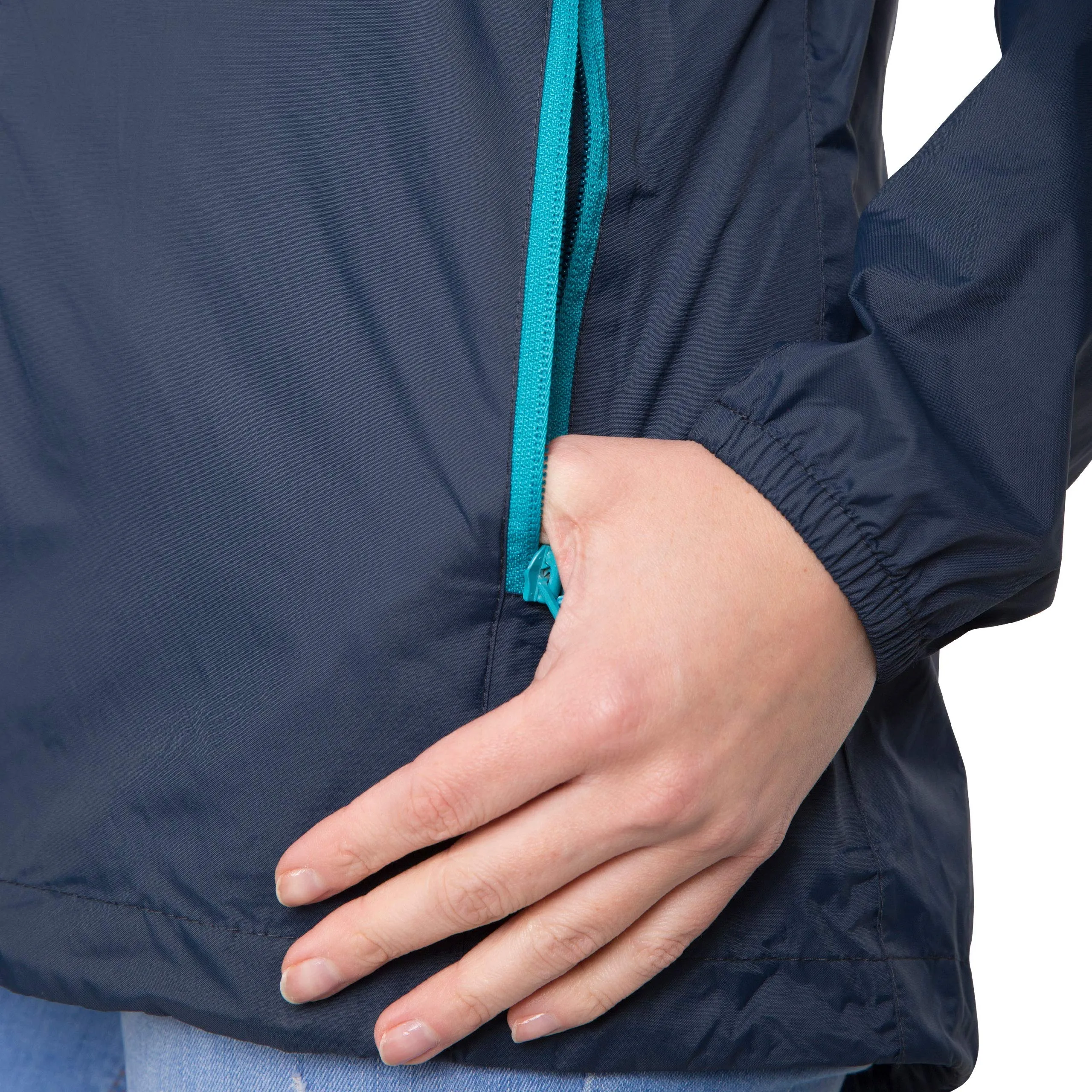 Trespass Qikpac Giacca Impermeabile da Donna - Marina Militare - 3XL - immagine 5