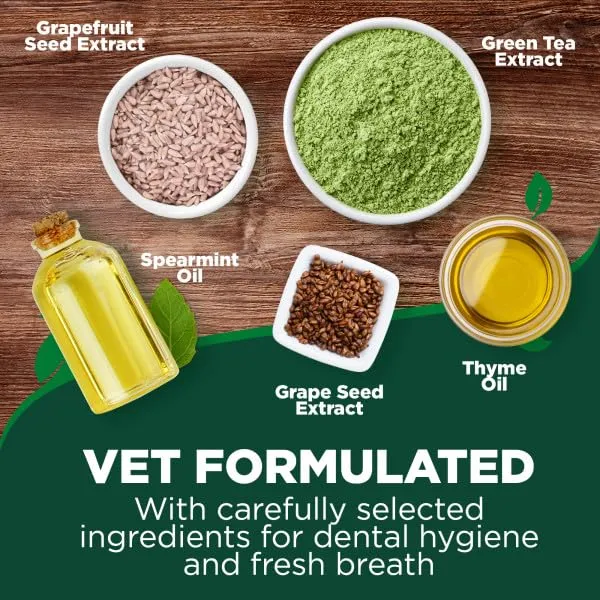 Vet's Best Salviette Dentali per Dita Cani e Gatti, 50 Monouso - immagine 6