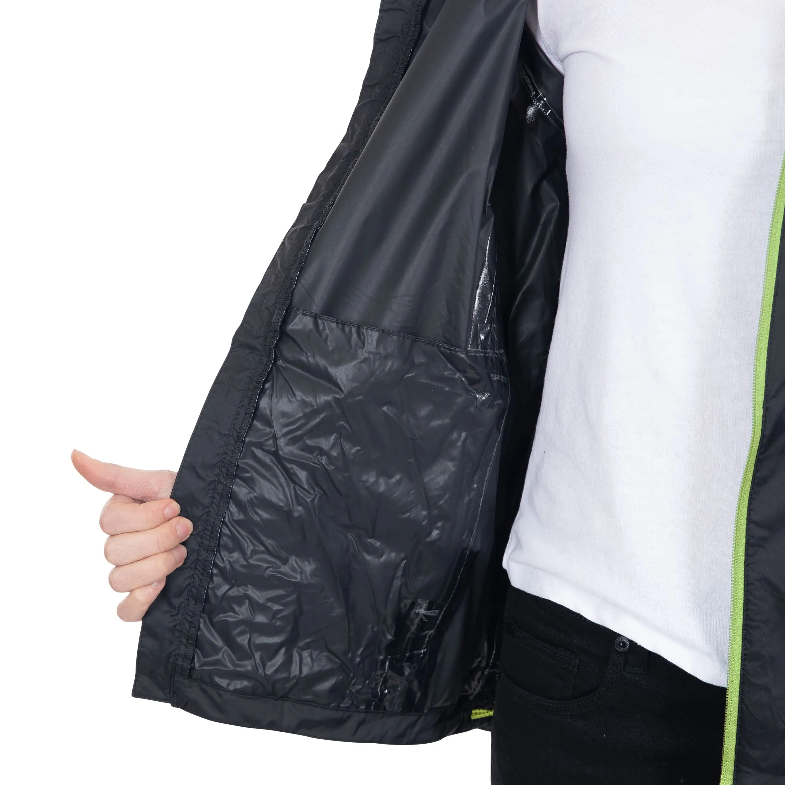 Trespass Qikpac Giacca Impermeabile da Donna - Nero, L - immagine 9