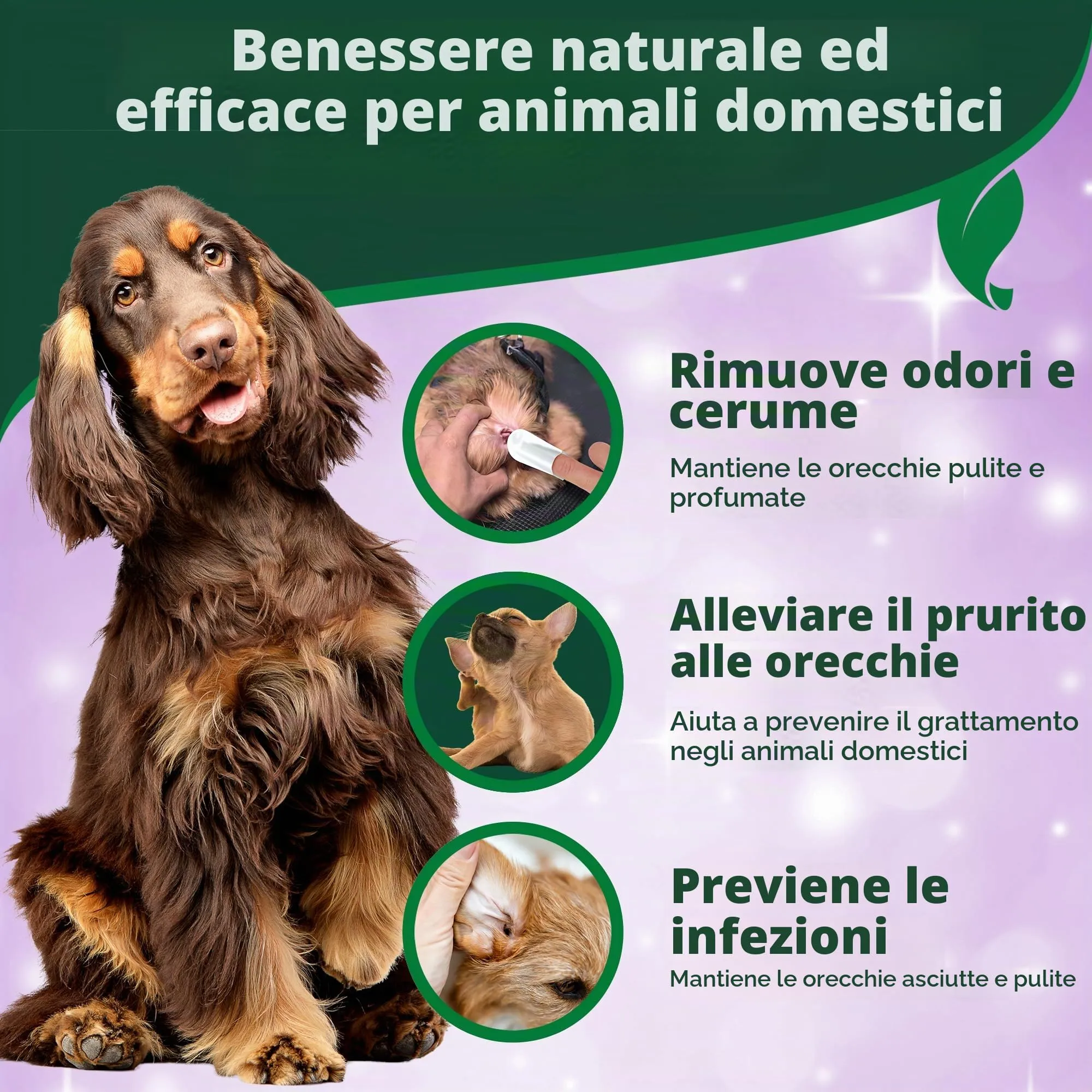Vet's Best Salviettine Pulizia Orecchie per Cani, 50 Pezzi - immagine 7