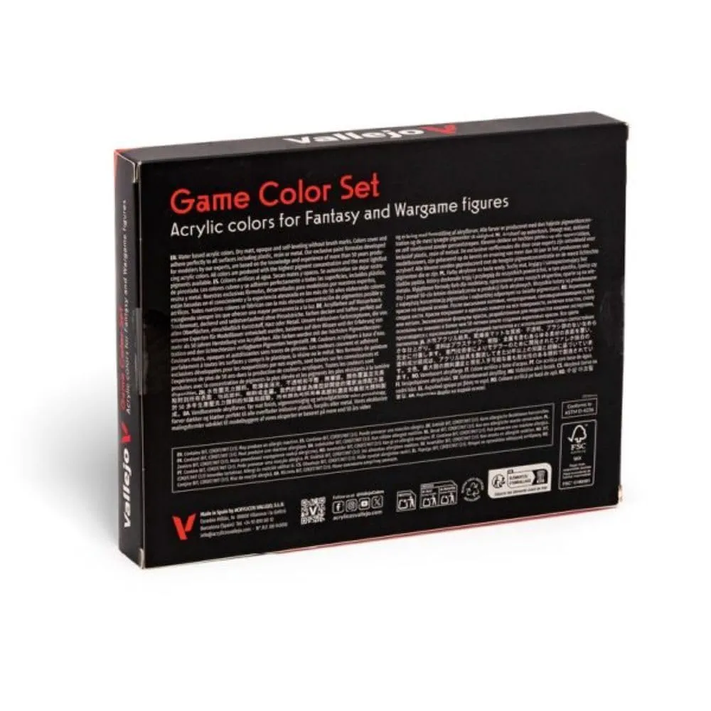 Vallejo Game Color Introduction Set 72299, 16 Acrylic Colors 18 ml for Miniatures and Wargames - immagine 3