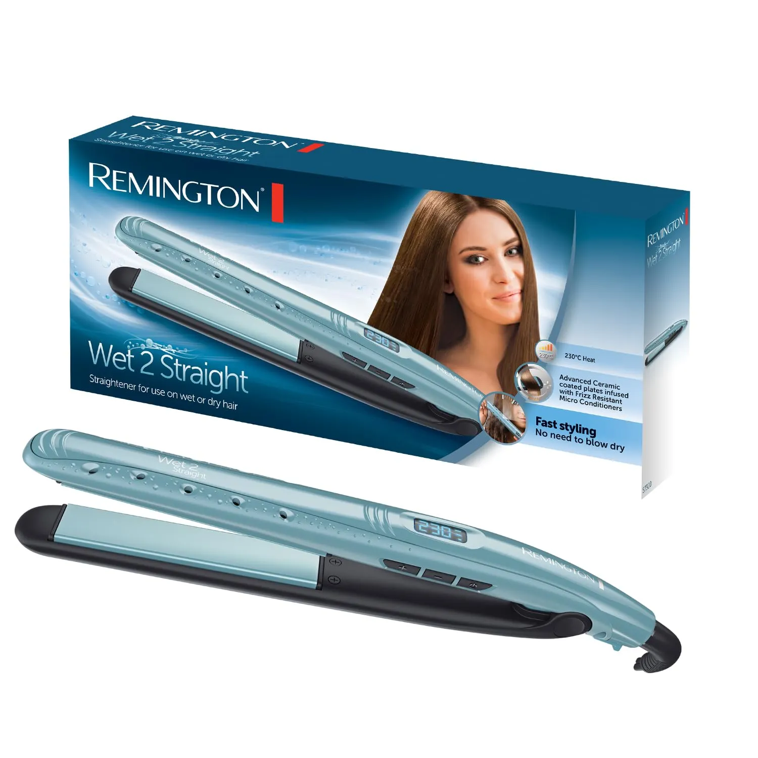 Remington Wet2Straight Piastra per Capelli S7300 - immagine 1