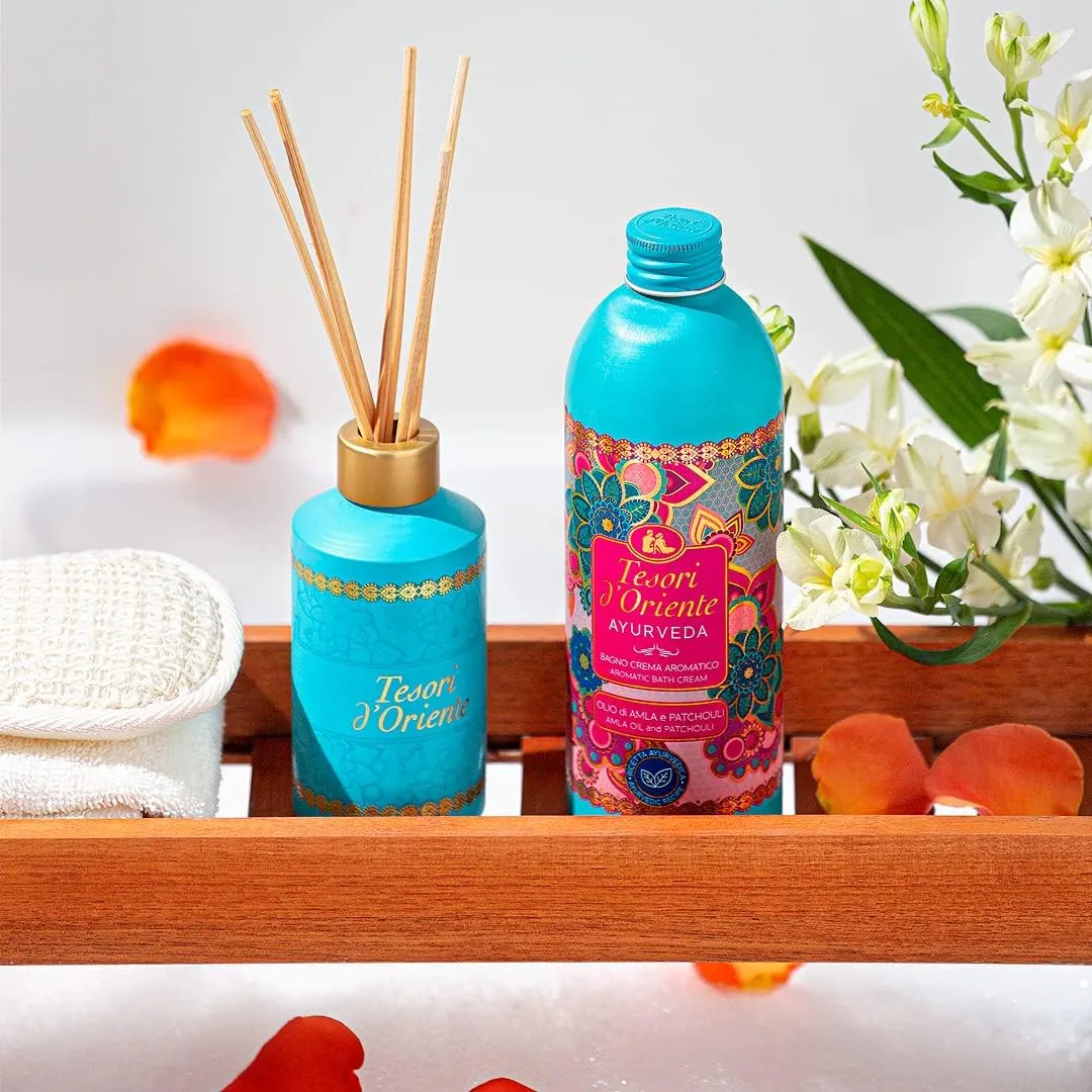 Tesori d'Oriente Bagno Crema Ayurveda Amla e Patchouli, 500ml - immagine 4