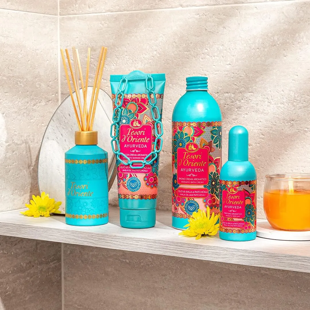 Tesori d'Oriente Bagno Crema Ayurveda Amla e Patchouli, 500ml - immagine 5