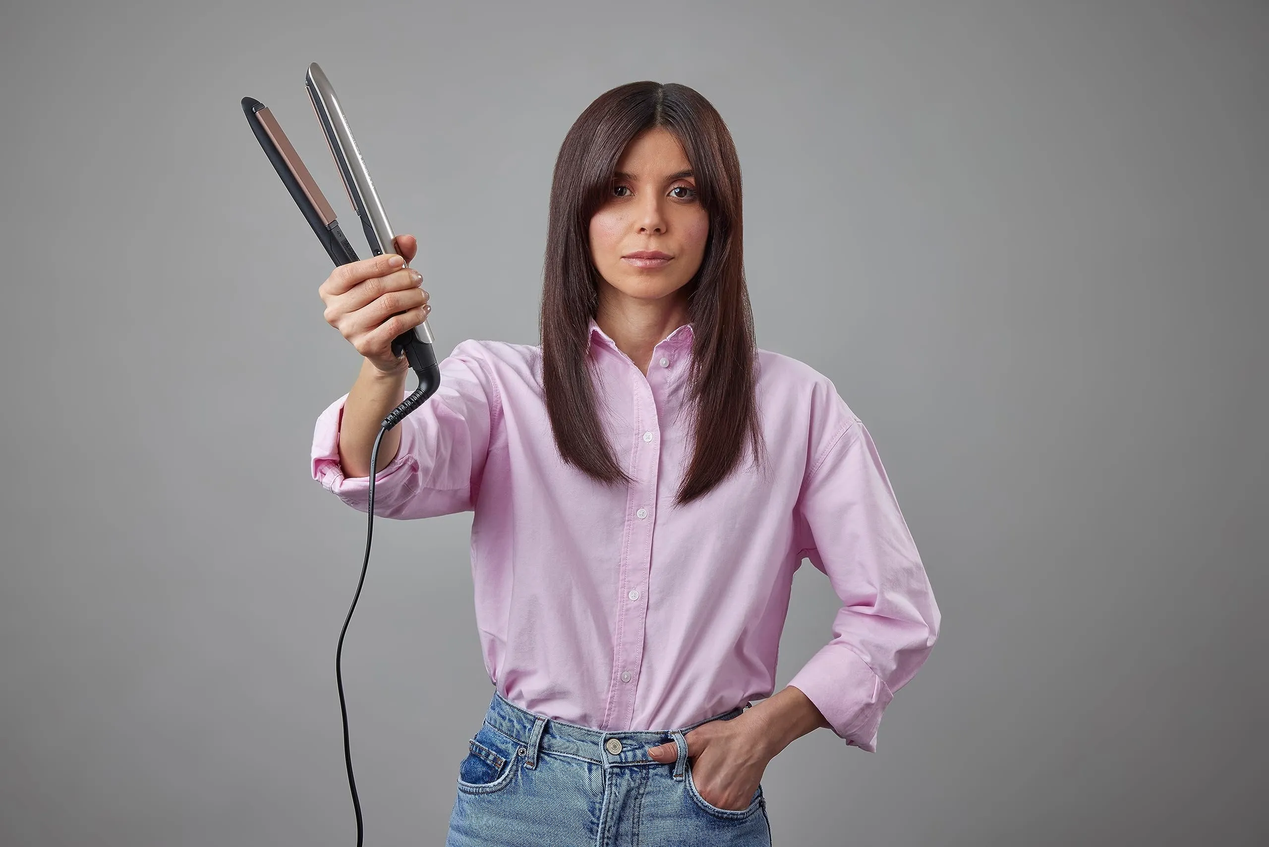 Remington Piastra per Capelli Keratin S8540, Rivestimento Ceramico con Cheratina e Olio di Mandorle, Display LCD, 9 Impostazioni di Temperatura 150-230°C - immagine 5