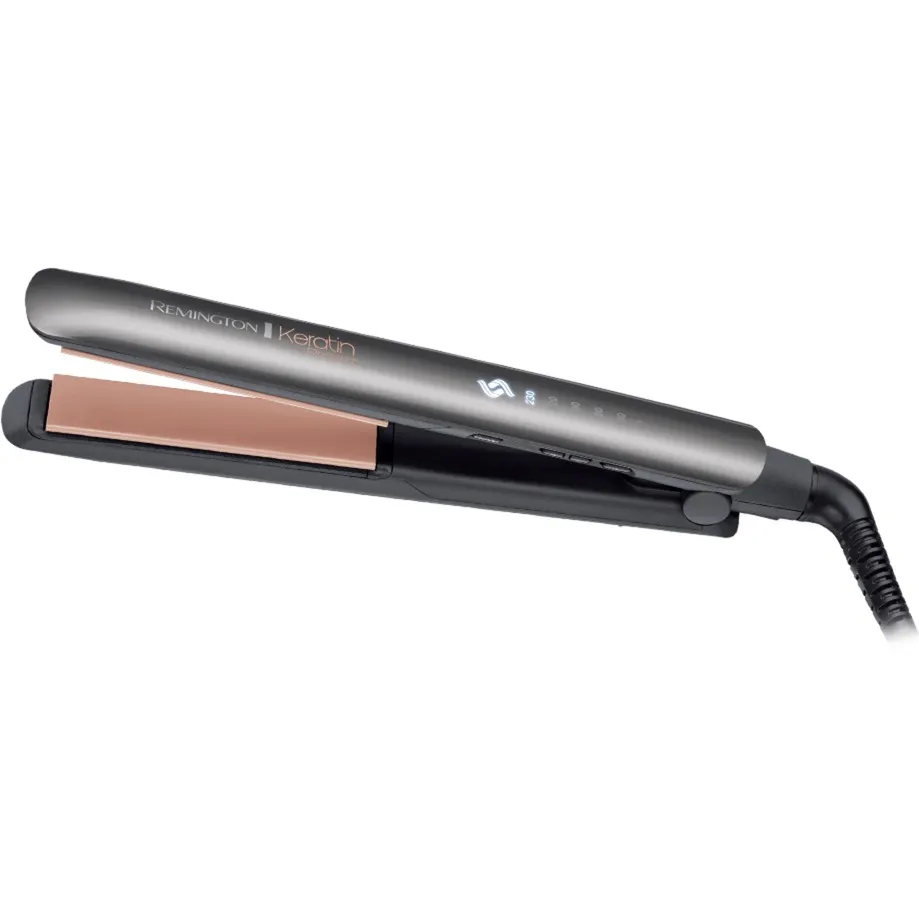 Remington Keratin Protect Piastra per Capelli Professionale, Rivestimento Ceramico alla Cheratina e Olio di Mandorle, Display Digitale 160-230°C, S8598 - immagine 1