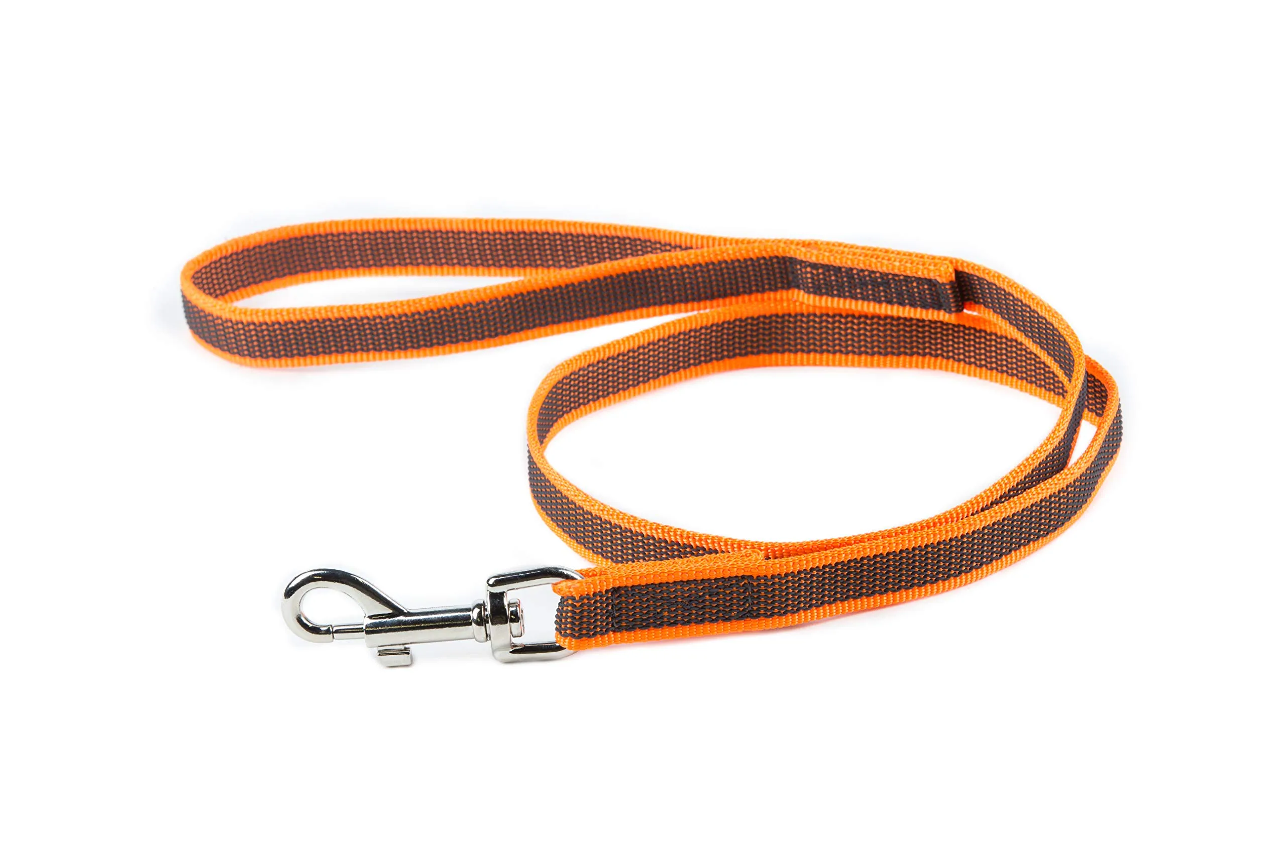 Julius-K9 Color & Gray Super Presa Guinzaglio Con Manico, 20 mm x 2 m, Arancione - immagine 2