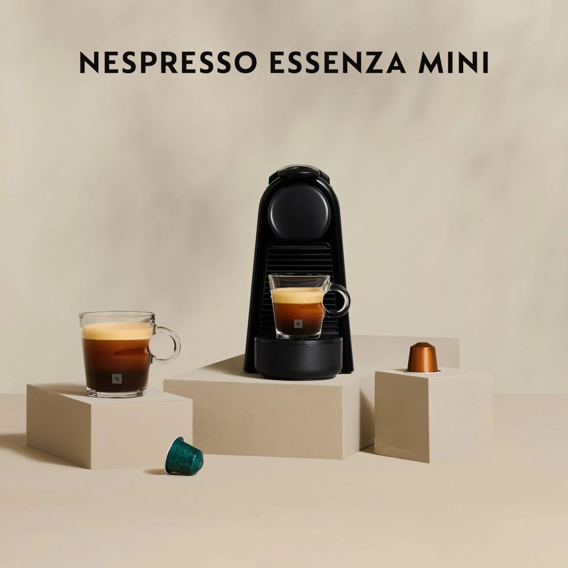 Nespresso Essenza Mini EN85.R Macchina da Caffè DeLonghi, Ruby Red - immagine 6