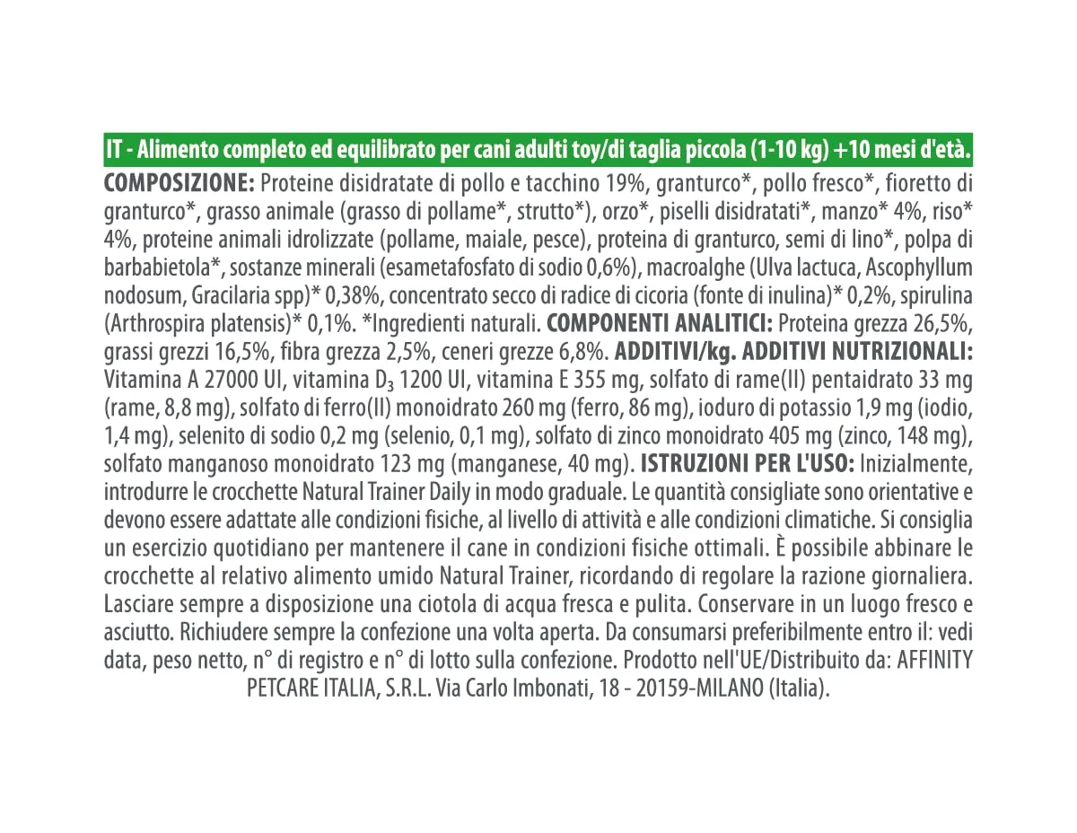 Trainer Natural Cibo per Cani Small & Toy Manzo e Riso 7kg - immagine 4