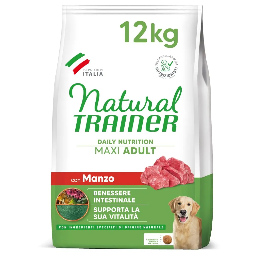 Trainer Natural Maxi Cibo per Cani Adulti con Manzo - 12kg - immagine 1