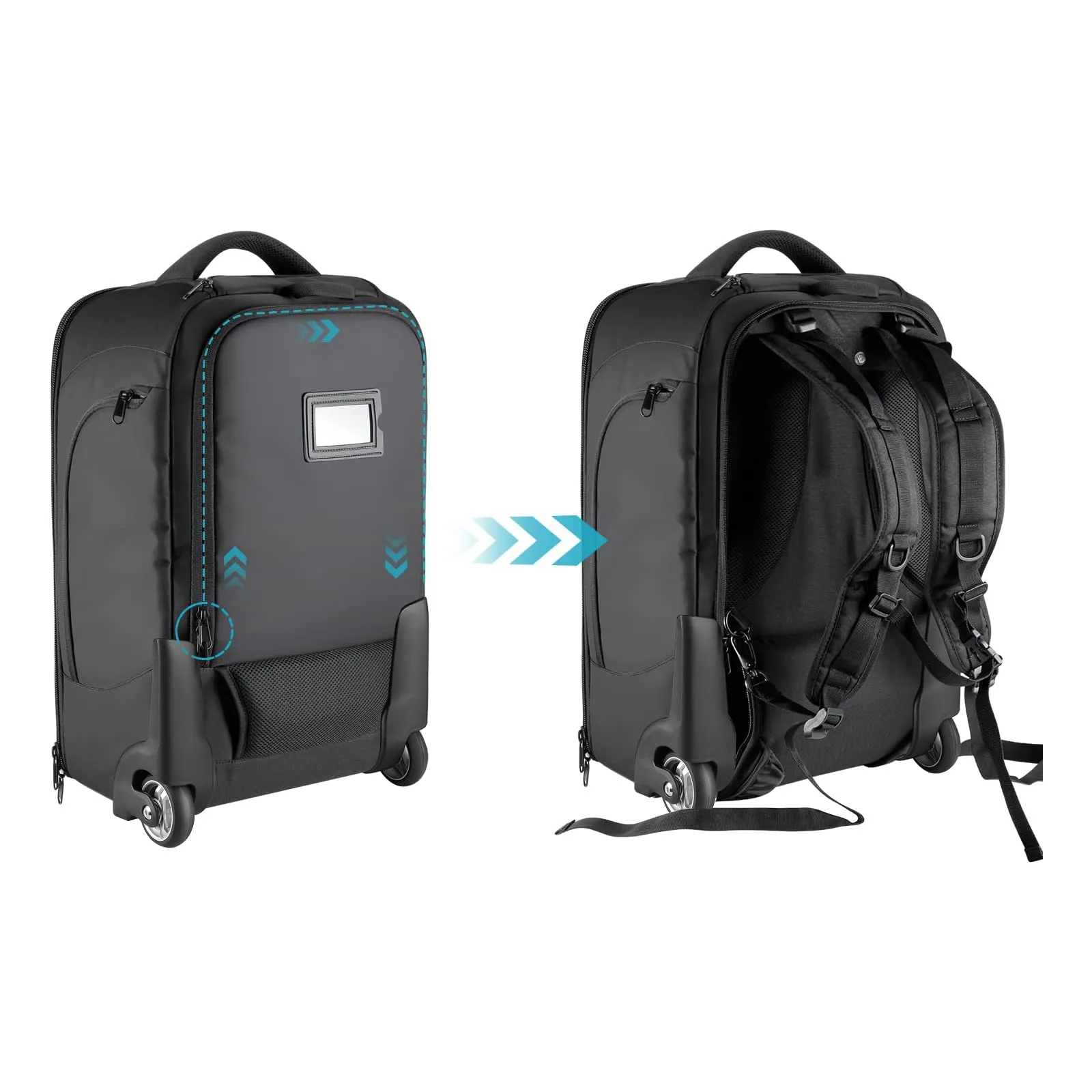 Neewer 2-in-1 Zaino Convertibile per Fotocamera con Ruote - immagine 7